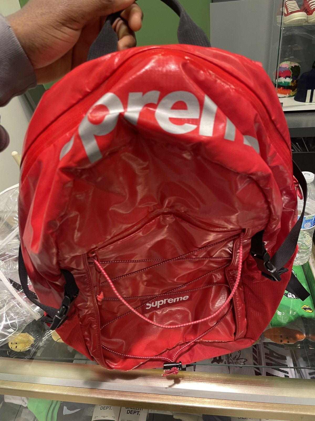 Supreme Supreme Red Backpack Size ONE SIZE - 2 Thumbnail