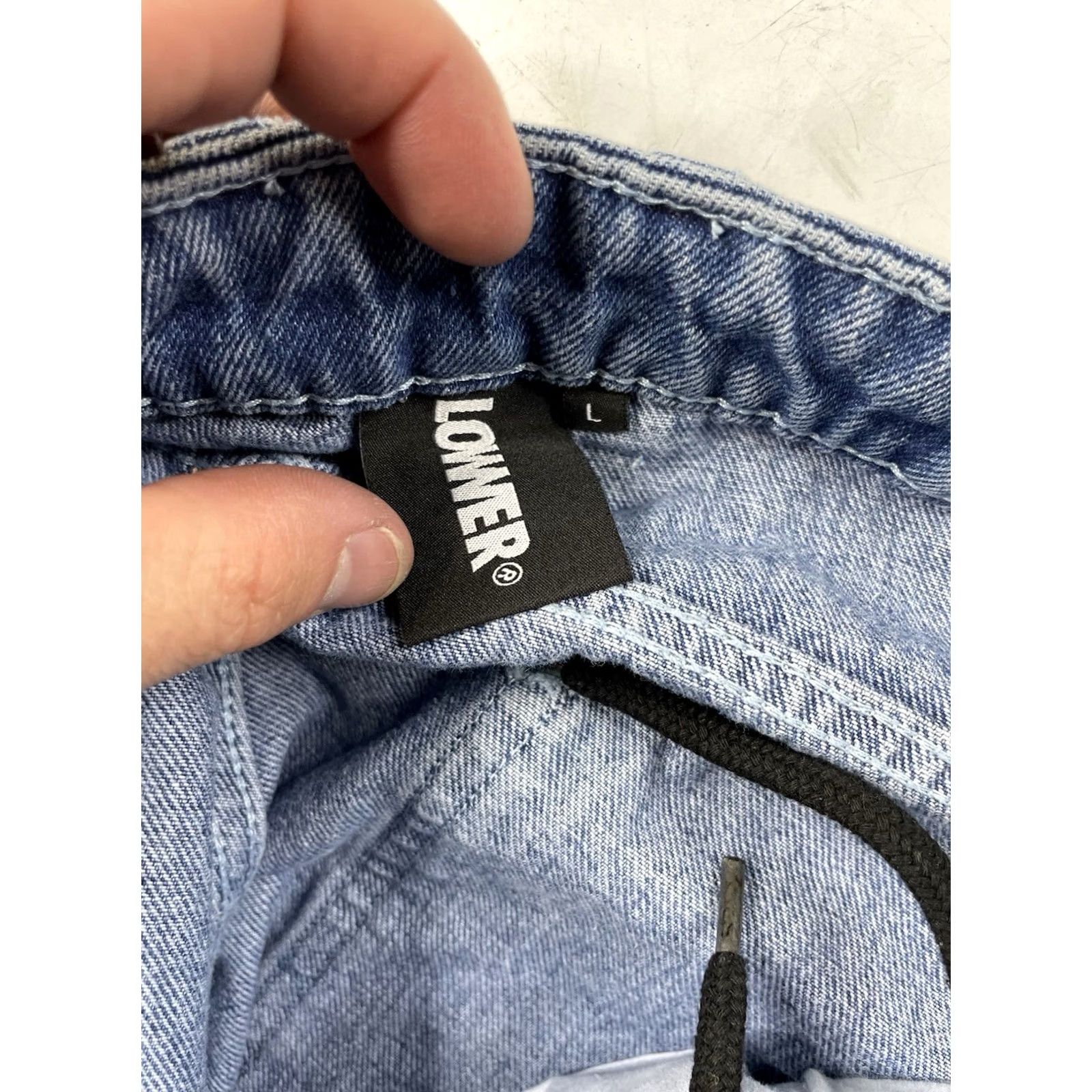 Vintage VINTAGE Lower Jeans Wide-Leg Baggy Skater Denim 90s Y2K Grunge Regular Men L Blue Convertible Shorts Size US 33 - 4 Thumbnail