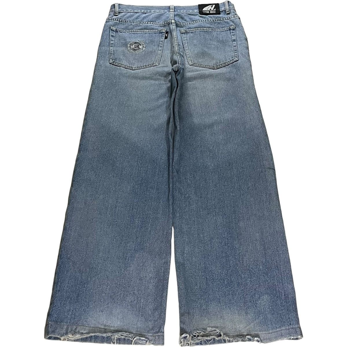 Japanese Brand SALES🔥Vintage Japanese Faded Wash Distressed Baggy Jeans Size US 33 - 2 Thumbnail