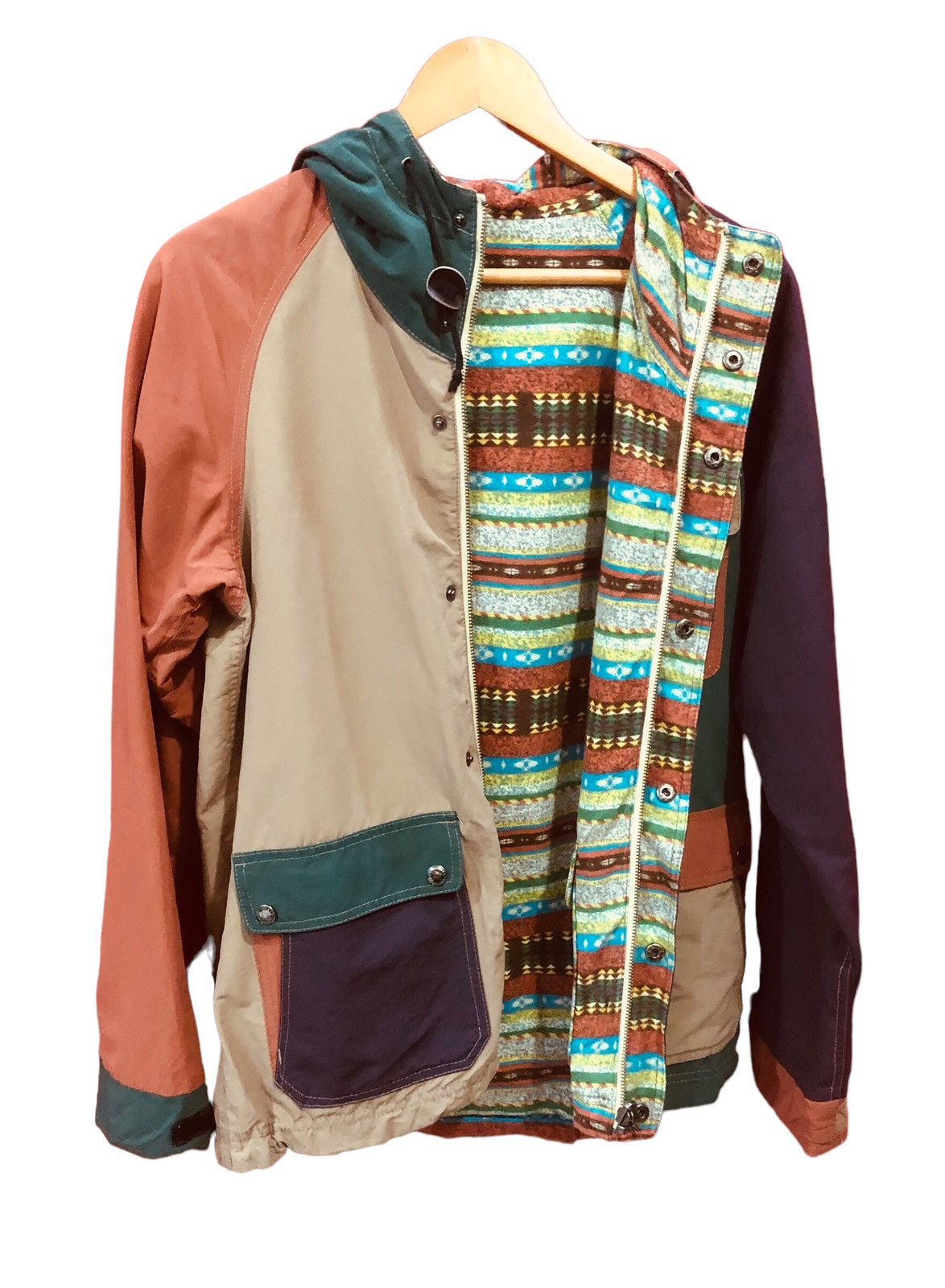 GRN GRN Reversible Color Block Hoodie Jacket Size US L / EU 52-54 / 3 - 7 Thumbnail