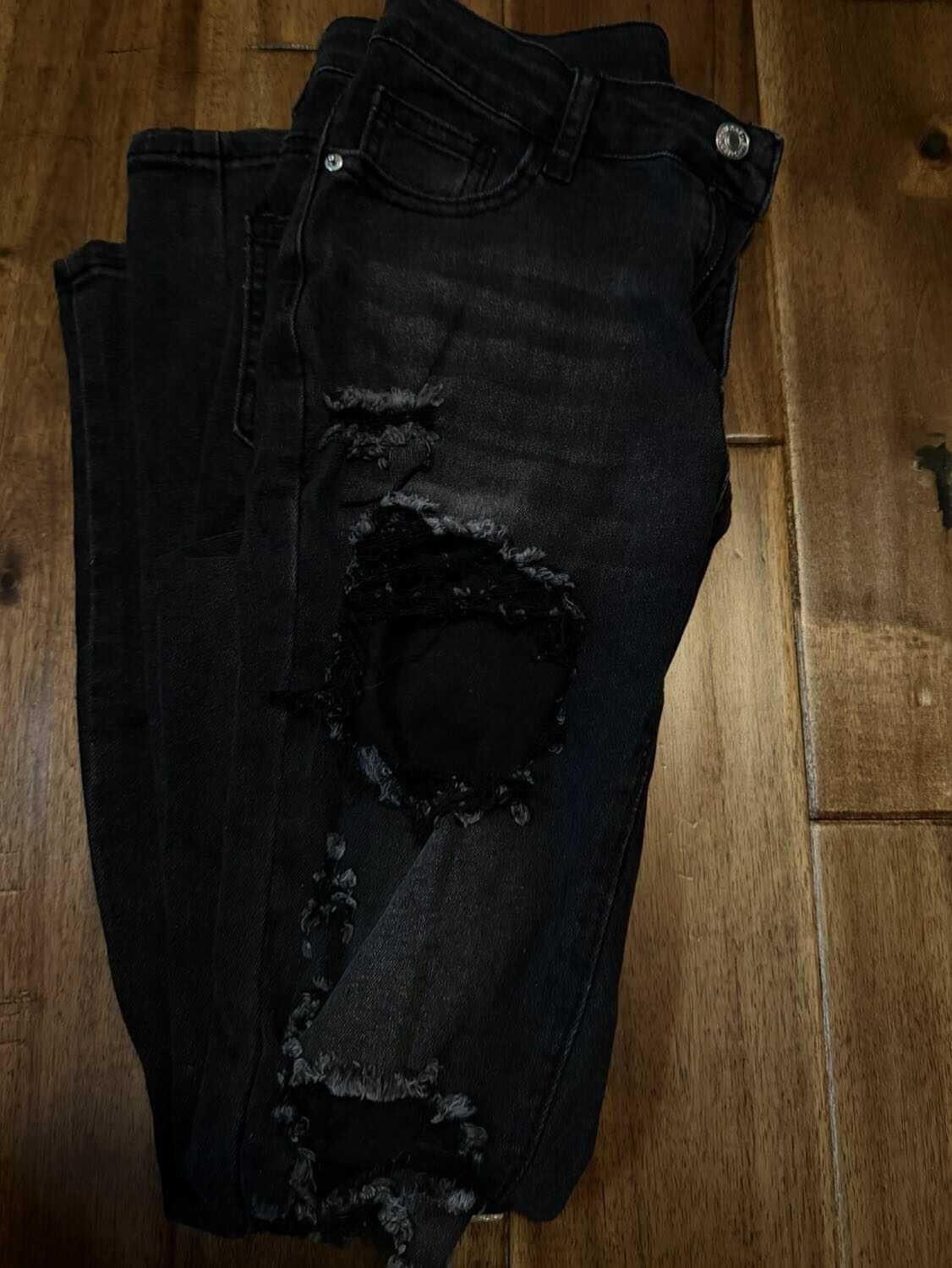 Shein black skinny jeans Size 27" / US 4 / IT 40 - 2 Thumbnail