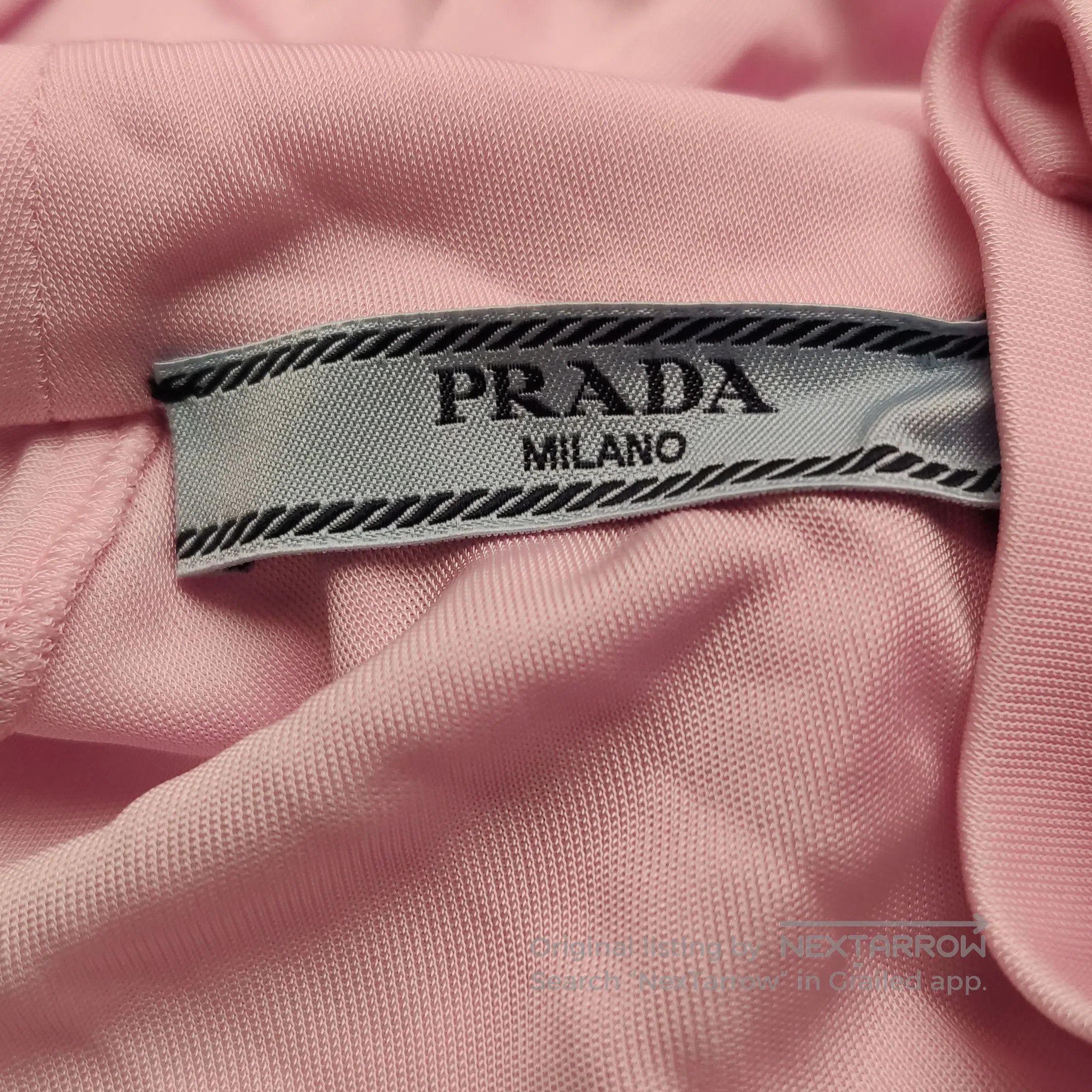 Prada Prada Ruffled Long Sleeve Top in Pink . Size XS / US 0-2 / IT 36-38 - 4 Thumbnail