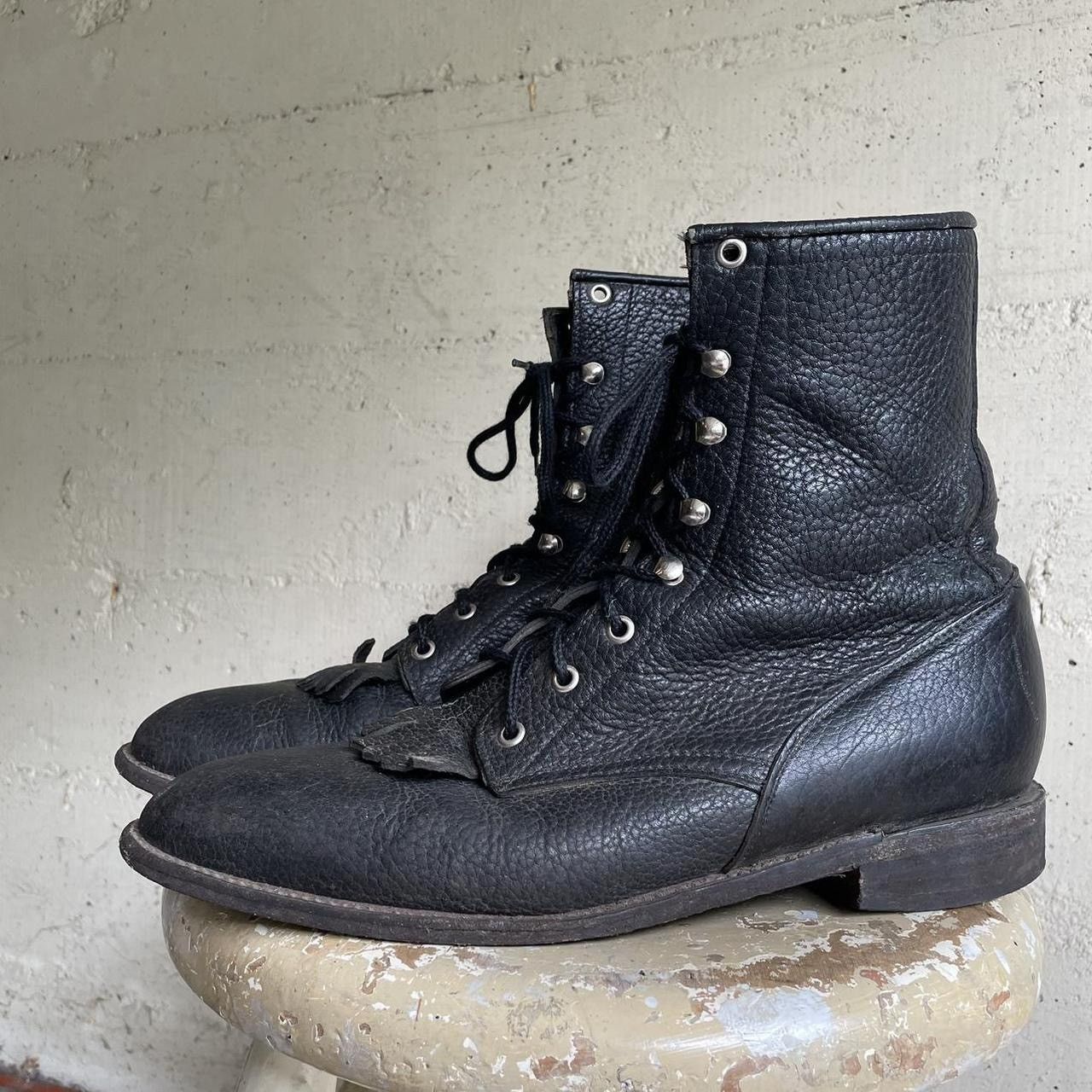Vintage cool vintage made in mexico leather boots Size US 13 / EU 46 - 2 Thumbnail