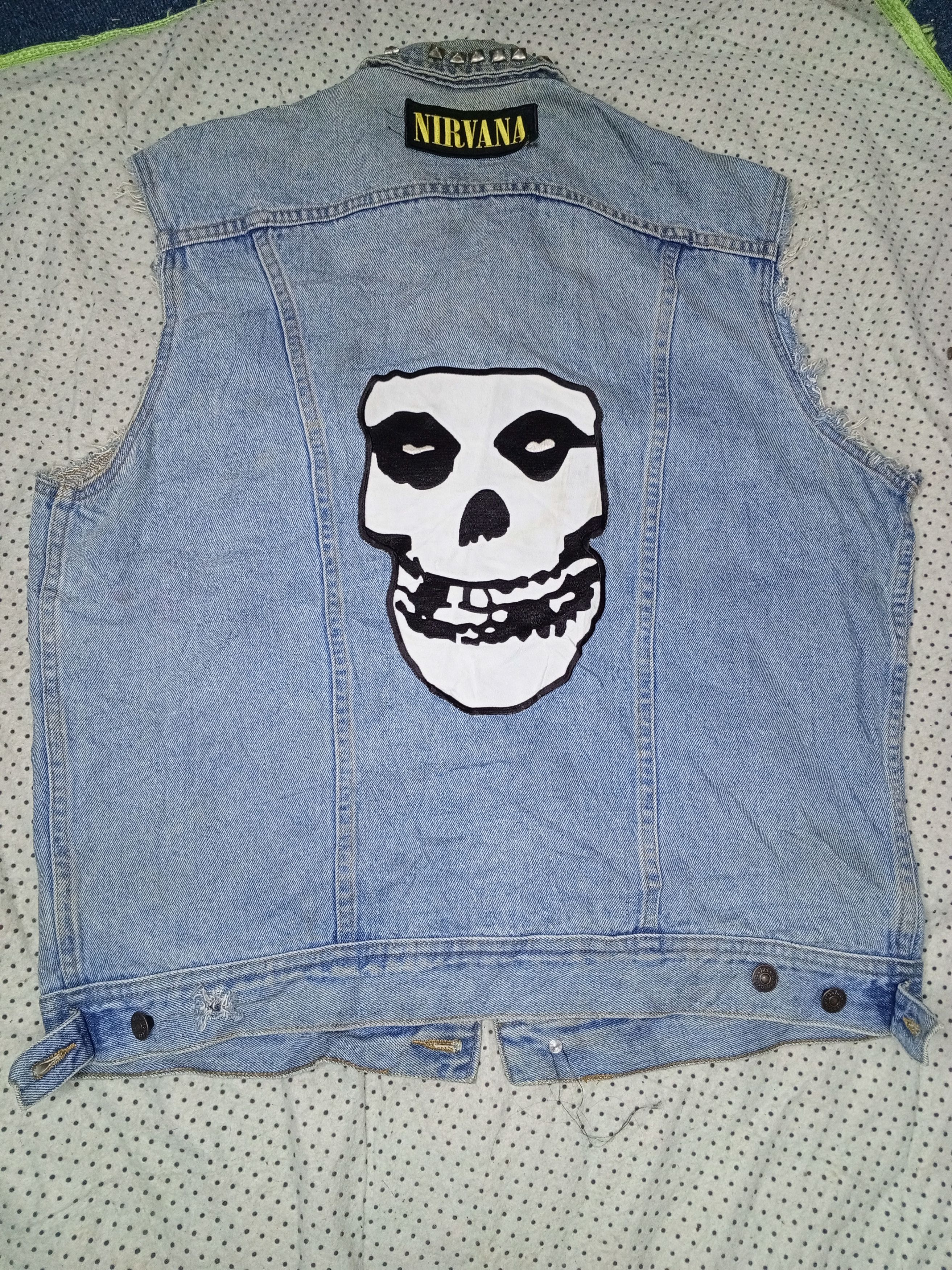 Lee × Misfits × Nirvana Lee denim vest band nirvana rare Size US L / EU 52-54 / 3 - 2 Thumbnail