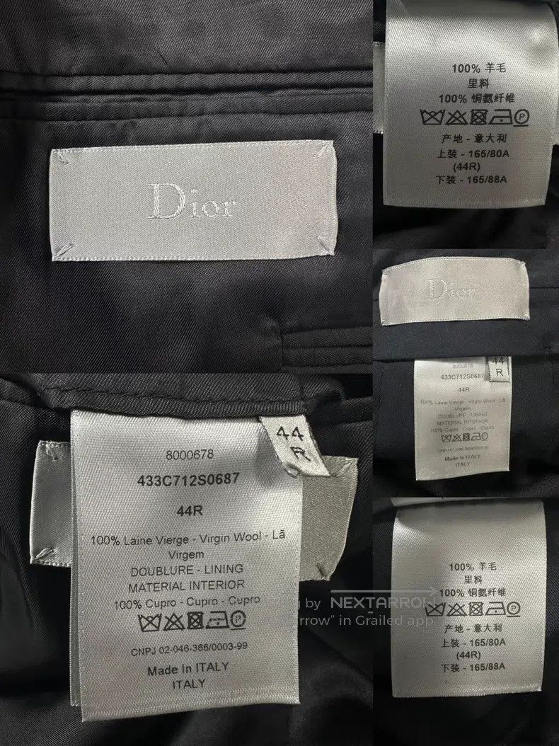 Dior Dior Black satin collared smoking suit Size 44R - 7 Thumbnail