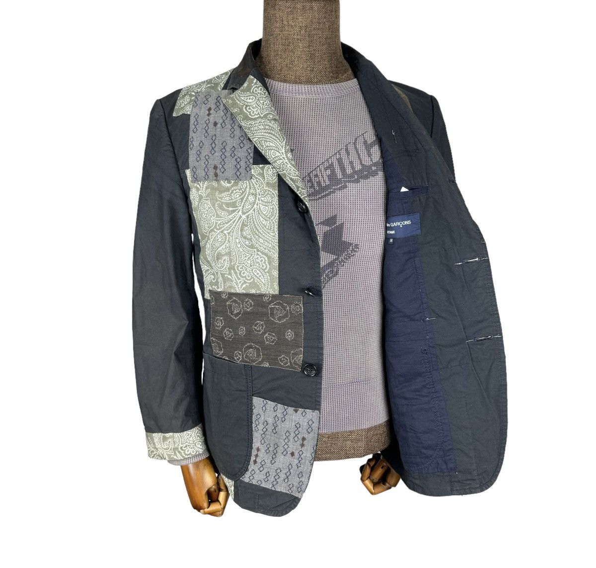 CDG by Comme des Garcons 🌟CDG HOMME FW2009 PATCHWORK BLAZER LIKE JUNYA WATANABE Size US M / EU 48-50 / 2 - 3 Thumbnail