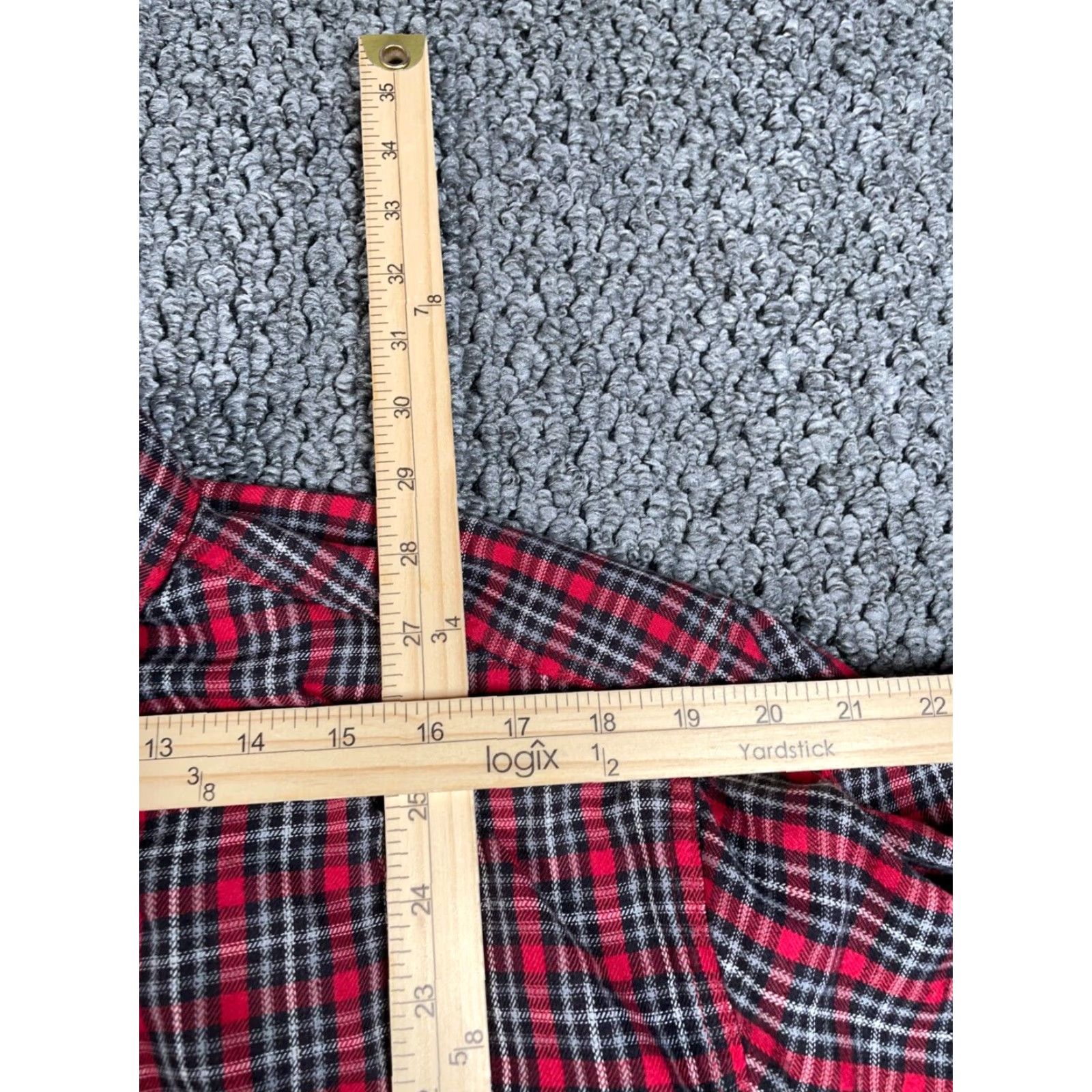 Vintage VTG 90s Grunge Thermal Lined Flannel Shirt Jacket Adult Large Red Check Plaid Shirt Jacket Mens L Size US L / EU 52-54 / 3 - 7 Thumbnail