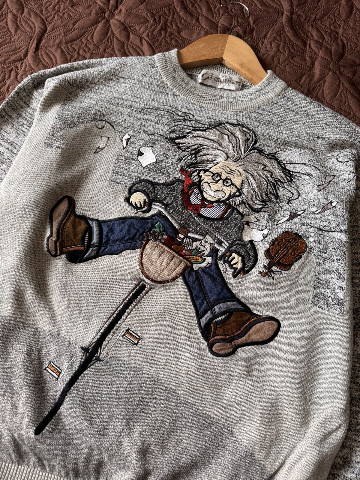 If Six Was Nine Vintage Gee gellan europe Albert Einstein embroidery design Size US S / EU 44-46 / 1 - 2 Thumbnail