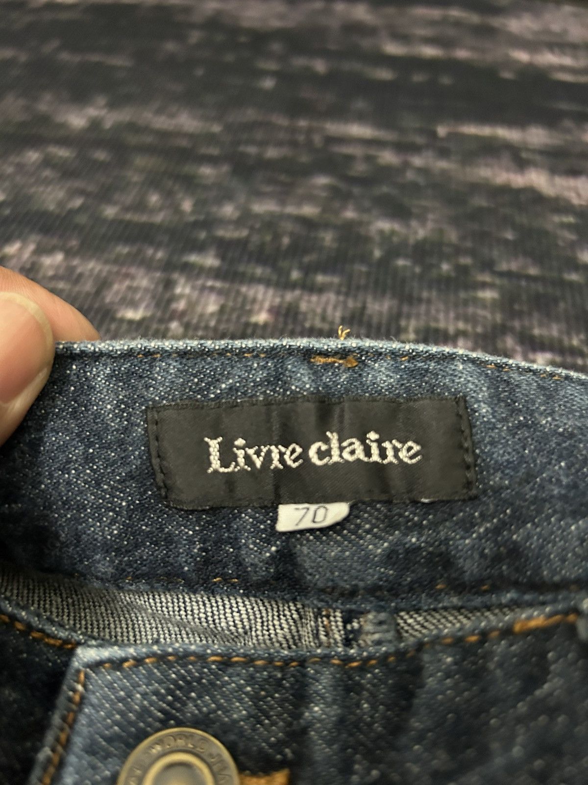 If Six Was Nine Livre Claire Japan Lace Up Super Flare Jeans Size US 30 / EU 46 - 10 Thumbnail