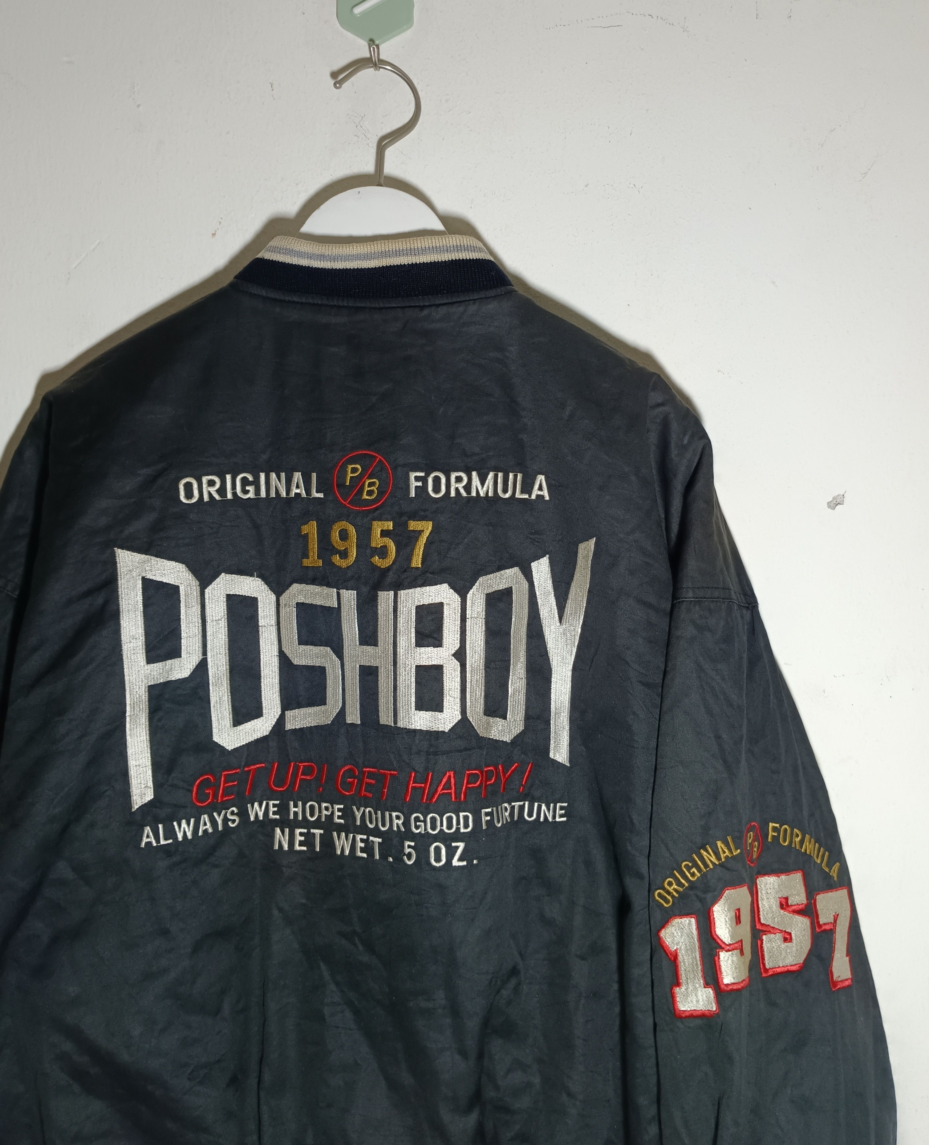 Japanese Brand × Vintage 🔥🔥RARE🔥🔥 VINTAGE 90”s POSHBOY BOMBER JACKET Size US L / EU 52-54 / 3 - 2 Thumbnail