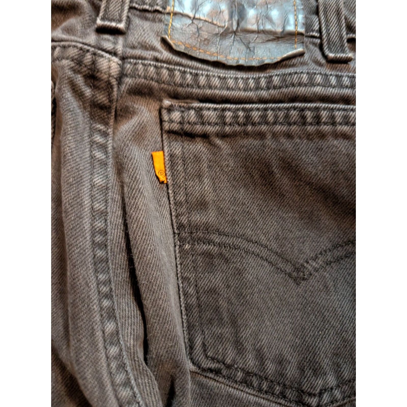 Levi's VINTAGE Levi's 550 Orange Tab Jeans Men 33x30 Black Straight Jeans Mens Body Size US 33 - 7 Thumbnail