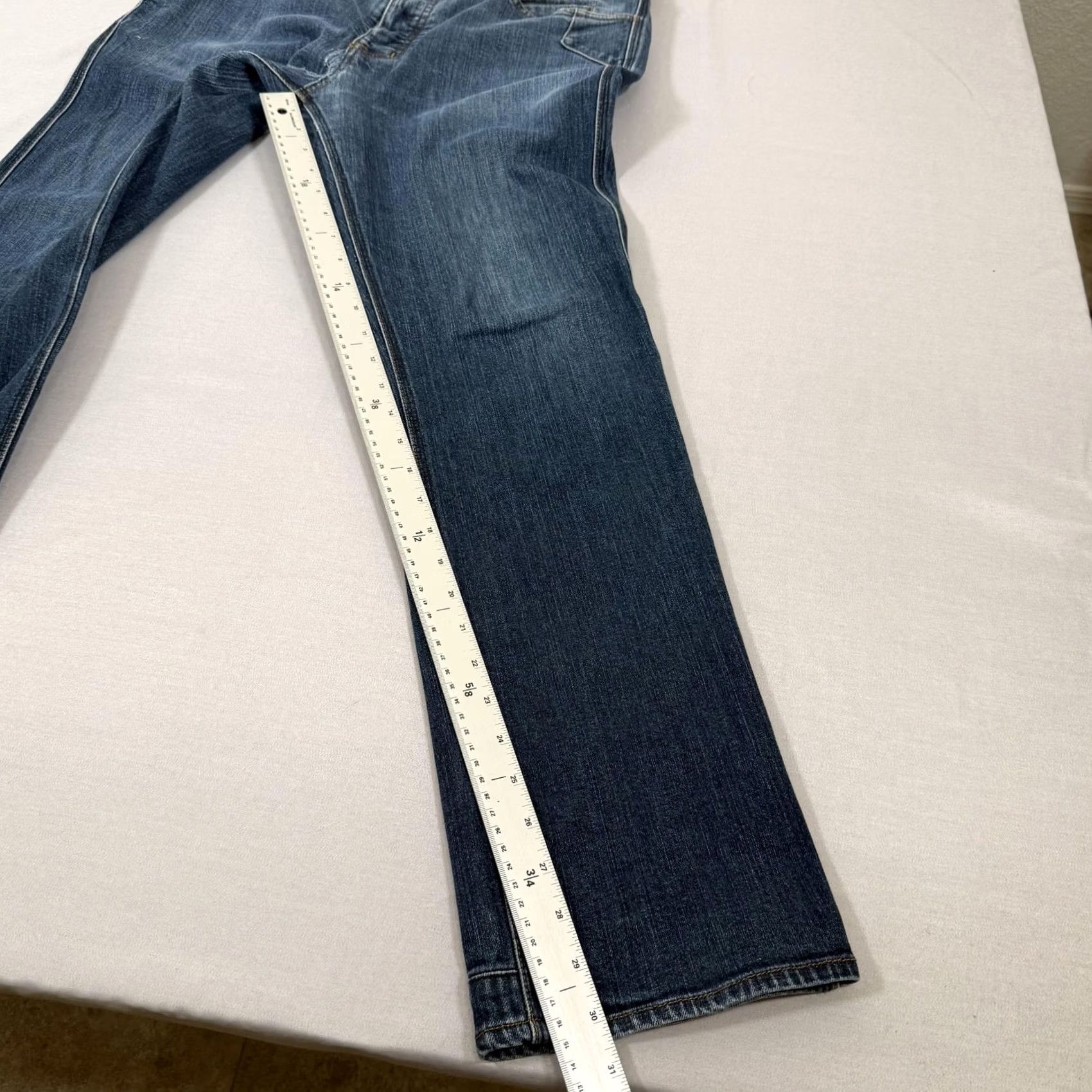 Vintage Triple Aught Design Jeans Mens 34x30 Blue Core Straight Fit Denim Pants Stretch Size US 34 / EU 50 - 6 Thumbnail