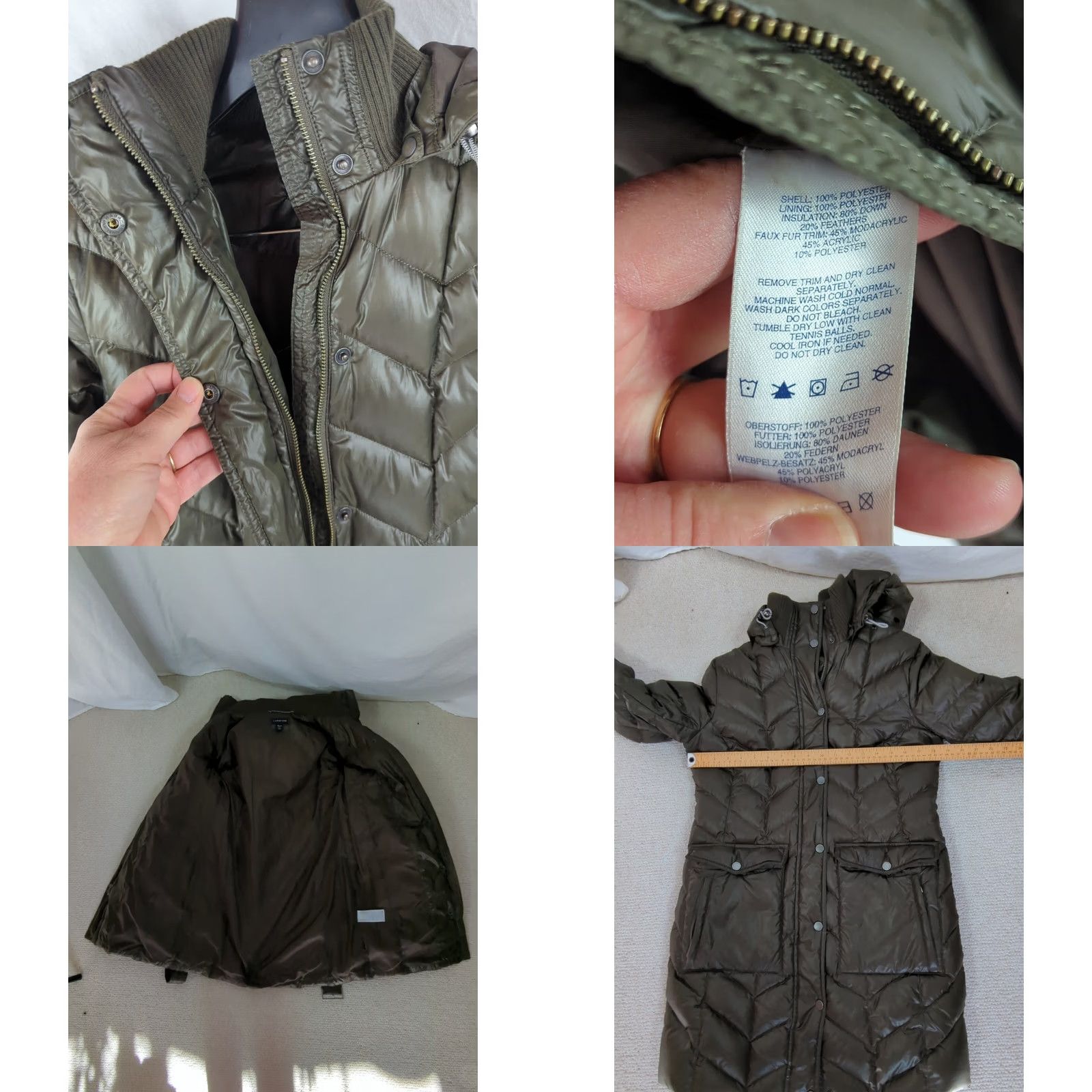 Lands' End Lands' End Brown Hooded Down Puffer Long Parka Jacket Womens XS Parka Hooded Insulated Down 2-4 Winter Women's Size XS / US 0-2 / IT 36-38 - 8 Thumbnail