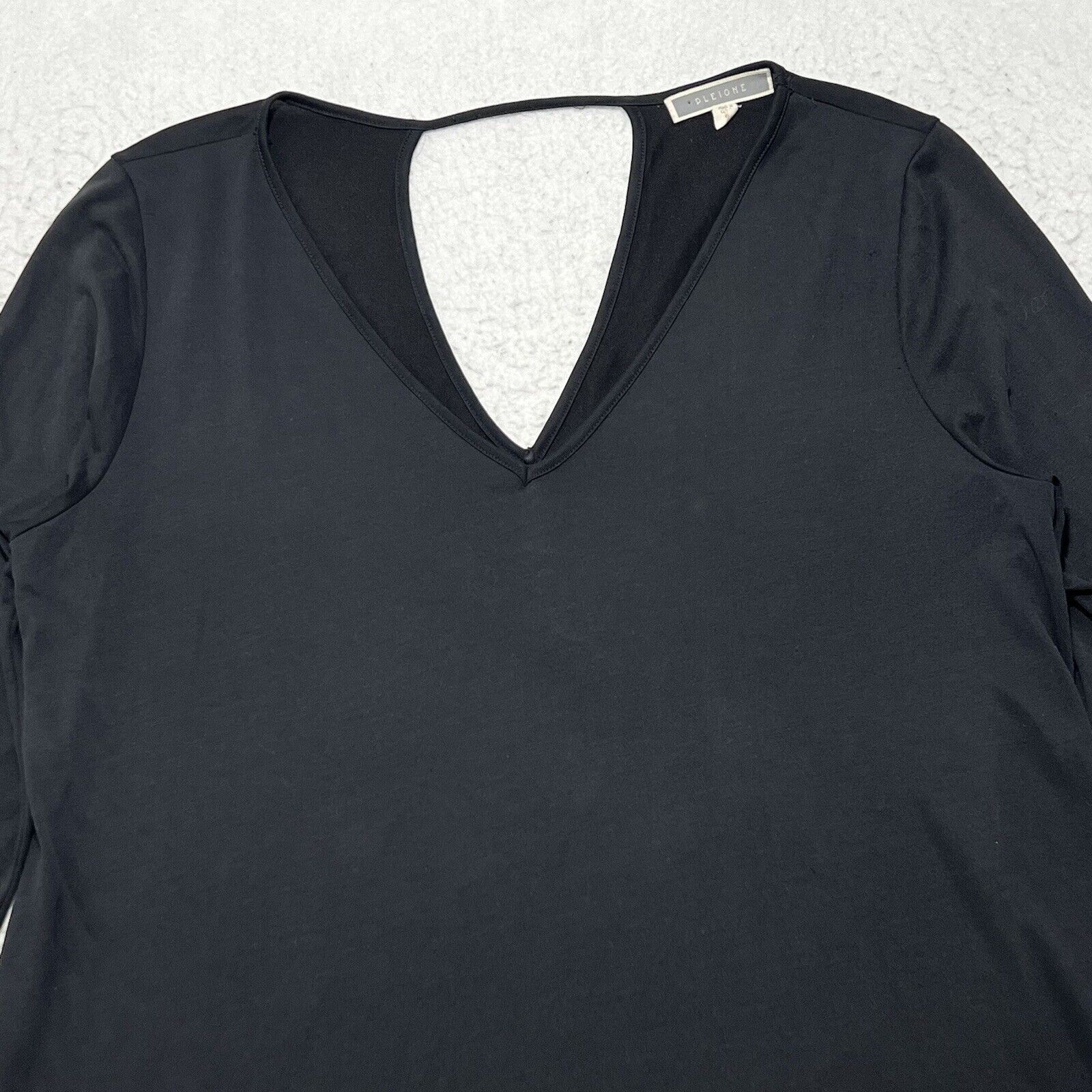 Anthropologie Pleione Anthropologie 3/4 Sleeve Hi-Lo V-Neck Blouse Size S / US 4 / IT 40 - 2 Thumbnail