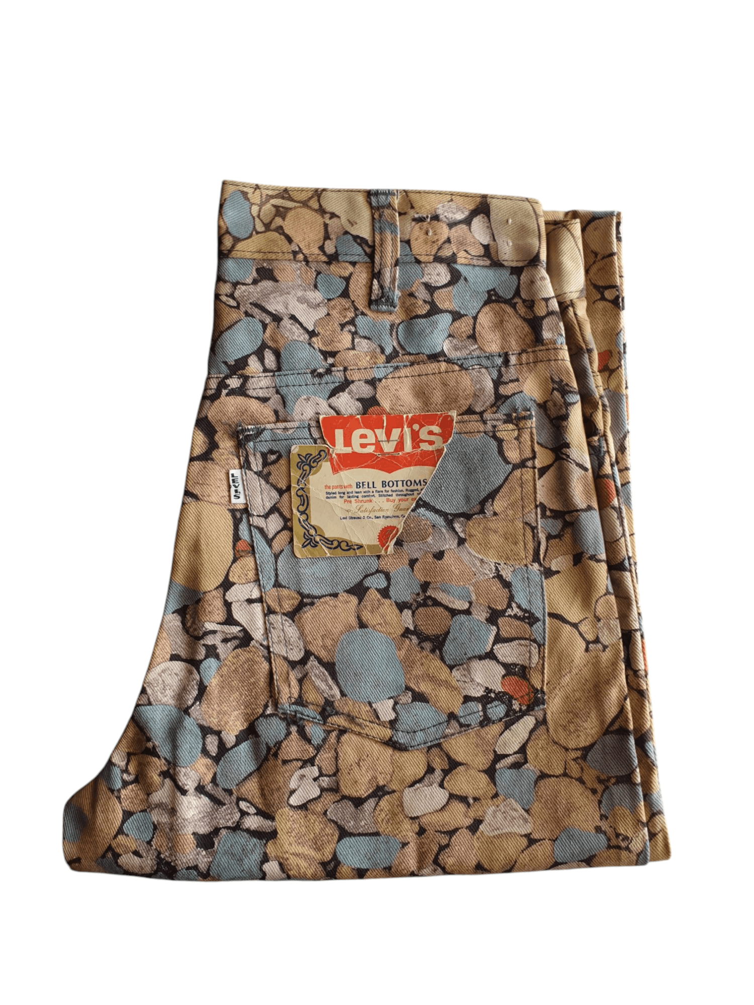 Levi's × Vintage Vintage 70s Levi’s Pebble Stone Pattern Denim Size US 30 / EU 46 - 1 Thumbnail