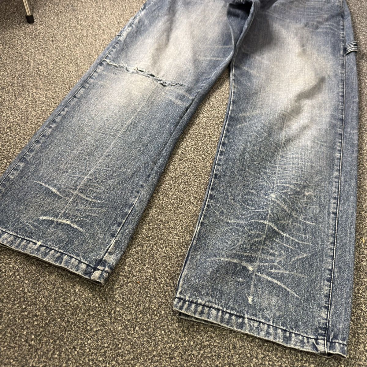 Hypebeast Vans Skateboard Dungaree Baggy Pants Y2k Style Size US 32 / EU 48 - 5 Thumbnail