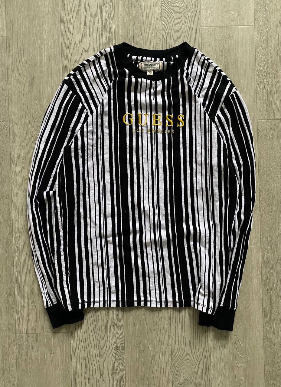 A$AP Rocky × Designer × Guess Vintage 90s Guess Striped Y2K Long Sleeve ASAP Rocky style S Size US S / EU 44-46 / 1 - 1 Thumbnail