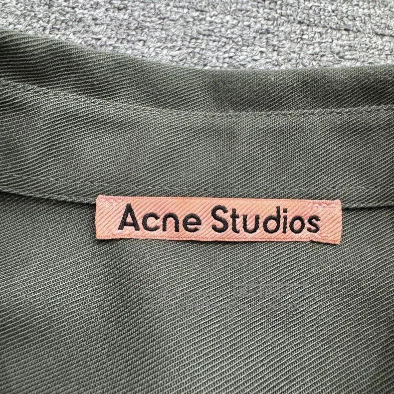 Vintage Acne Studios Green Long Sleeve Shirt. Size US M / EU 48-50 / 2 - 3 Thumbnail