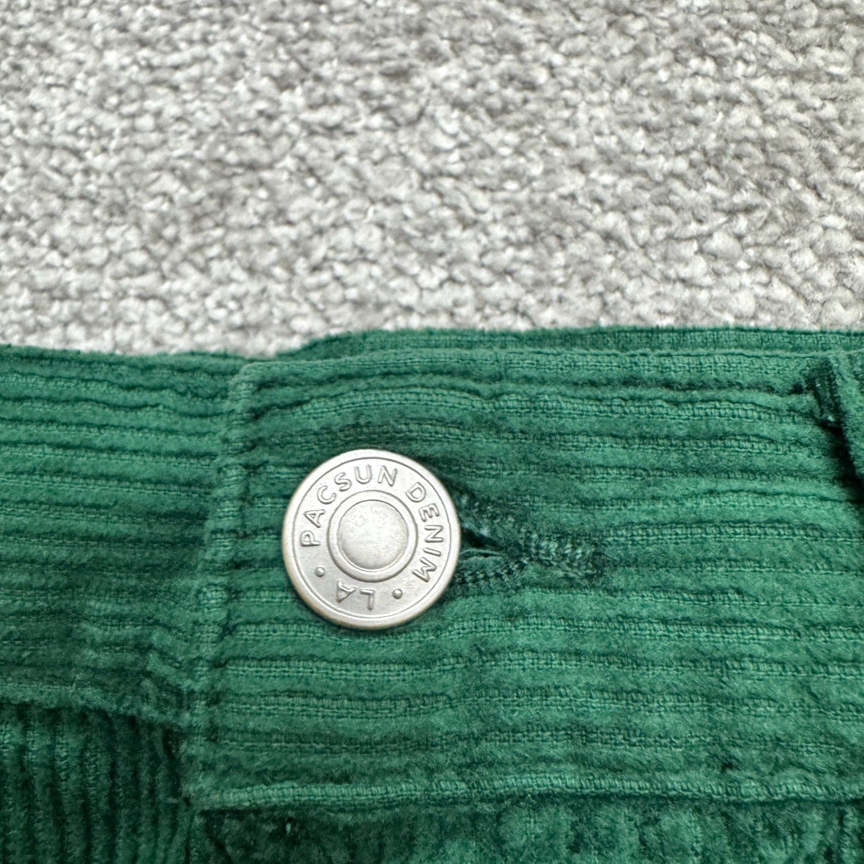 Pacsun PacSun Button Fly High Rise Corduroy Pants Womens 27 Green Straight NWT Casual Vintage 90s Style Womens Cardigan? Size 27" / US 4 / IT 40 - 3 Thumbnail