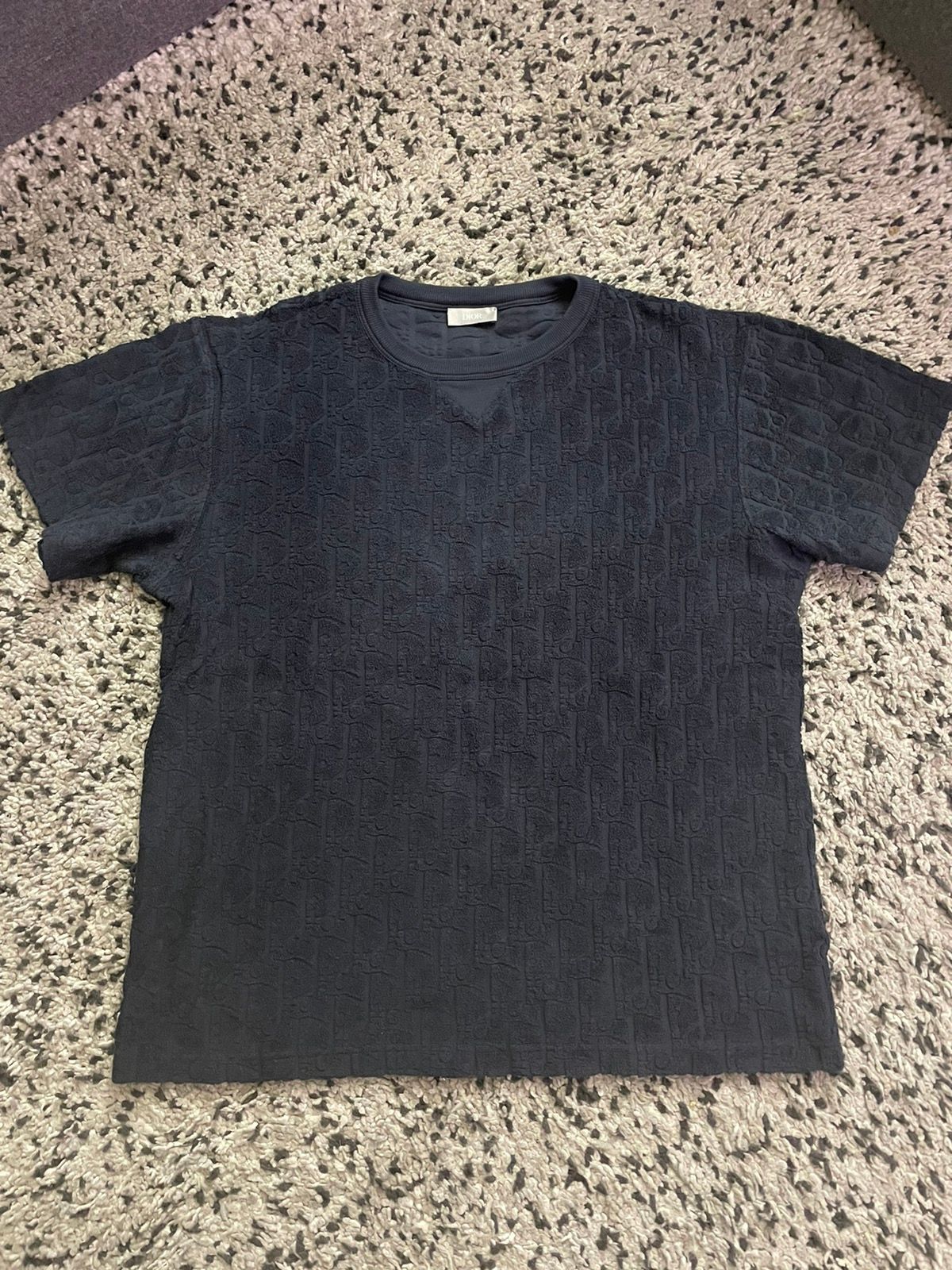 Pre-owned Dior Oblique T-shirt In Blue