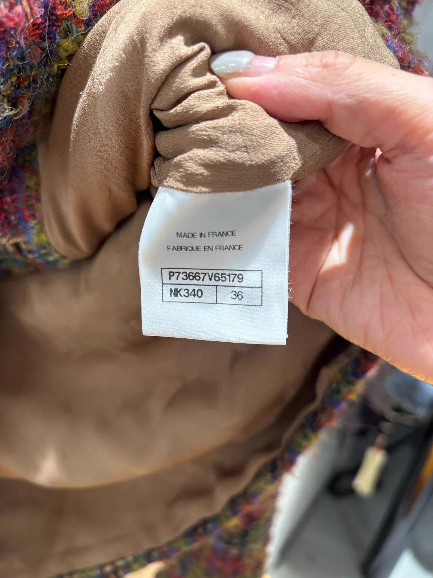 Chanel Chanel 22K Color Check Tweed Jacket 36 Size XS / US 0-2 / IT 36-38 - 3 Thumbnail