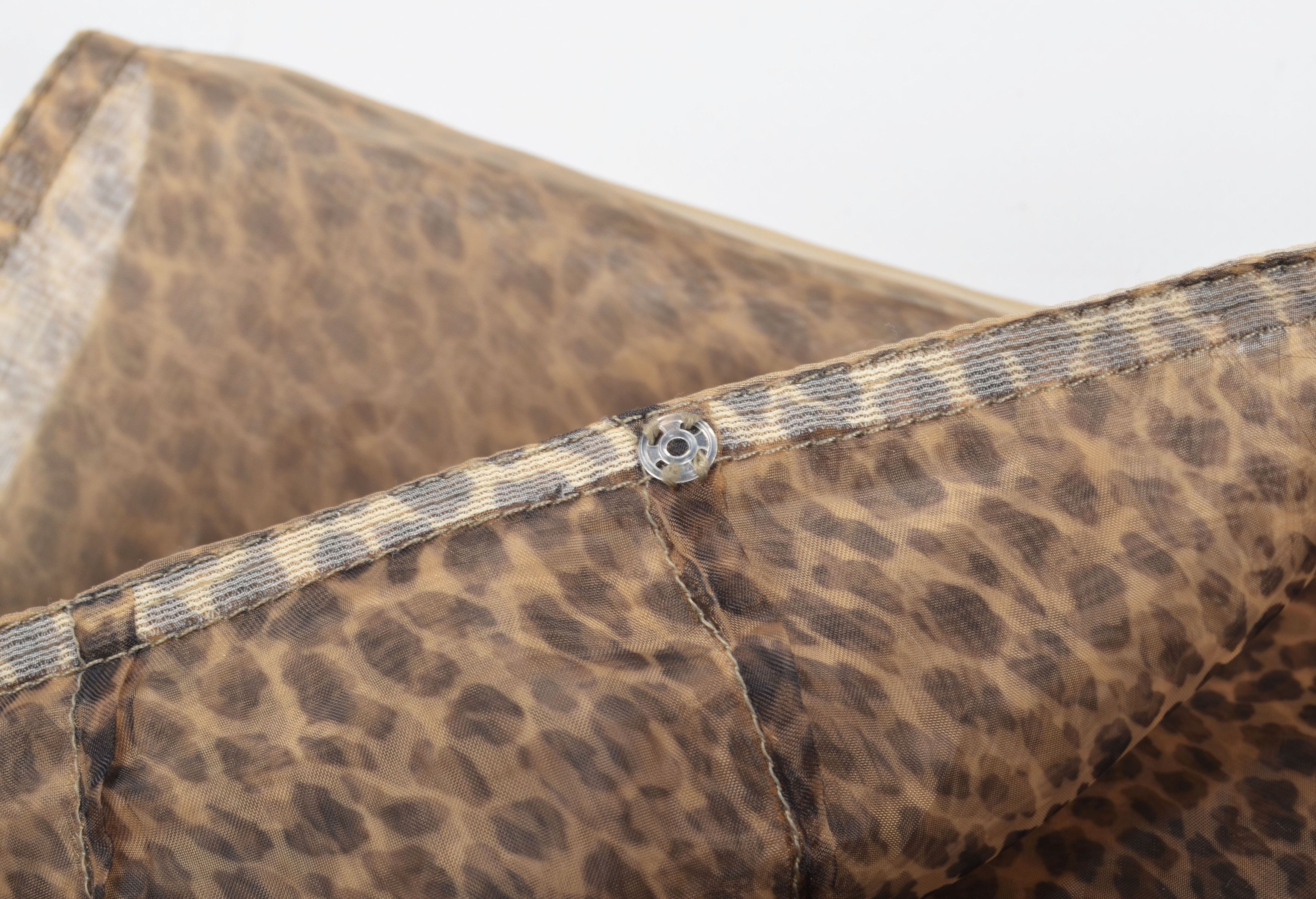 STRENESSE Strenesse Gabriele Strehle 90's Leopard Glam Mesh Skirt Size 31" - 9 Thumbnail