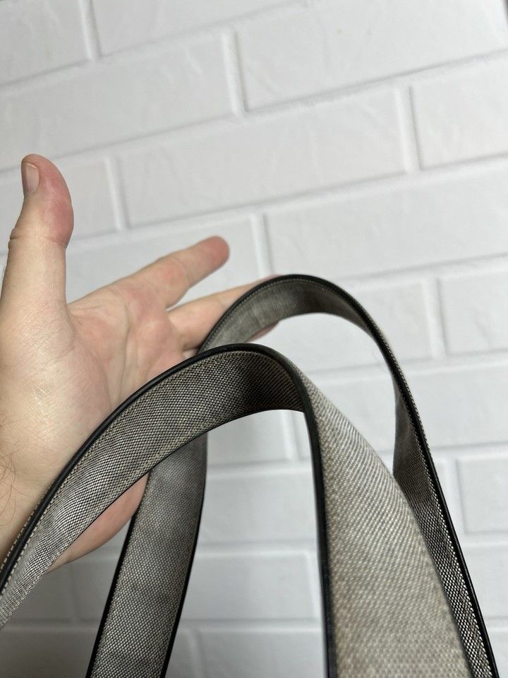 Dior CHRISTIAN DIOR Fabric/Leather Large Bag Gray/Black Size ONE SIZE - 14 Thumbnail