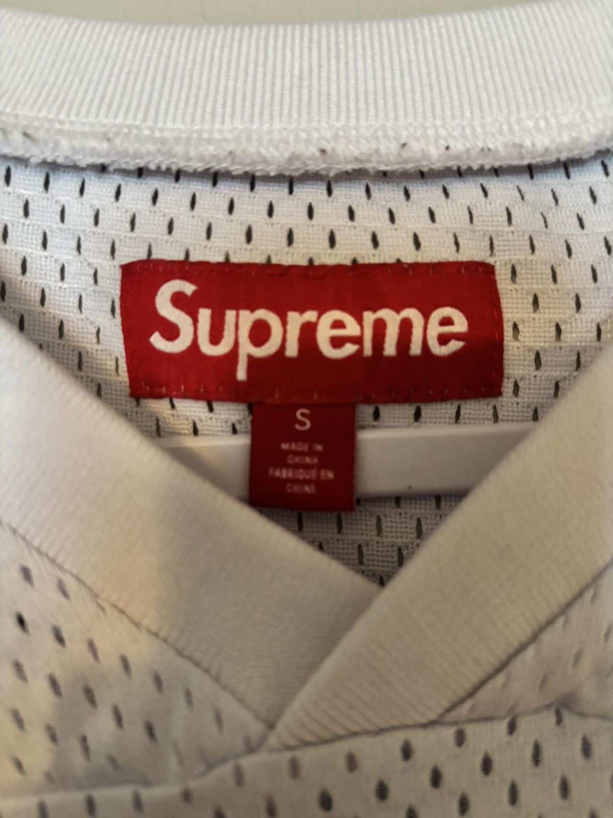 Supreme Supreme Spiderweb Football Jersey Small White Size US S / EU 44-46 / 1 - 4 Thumbnail