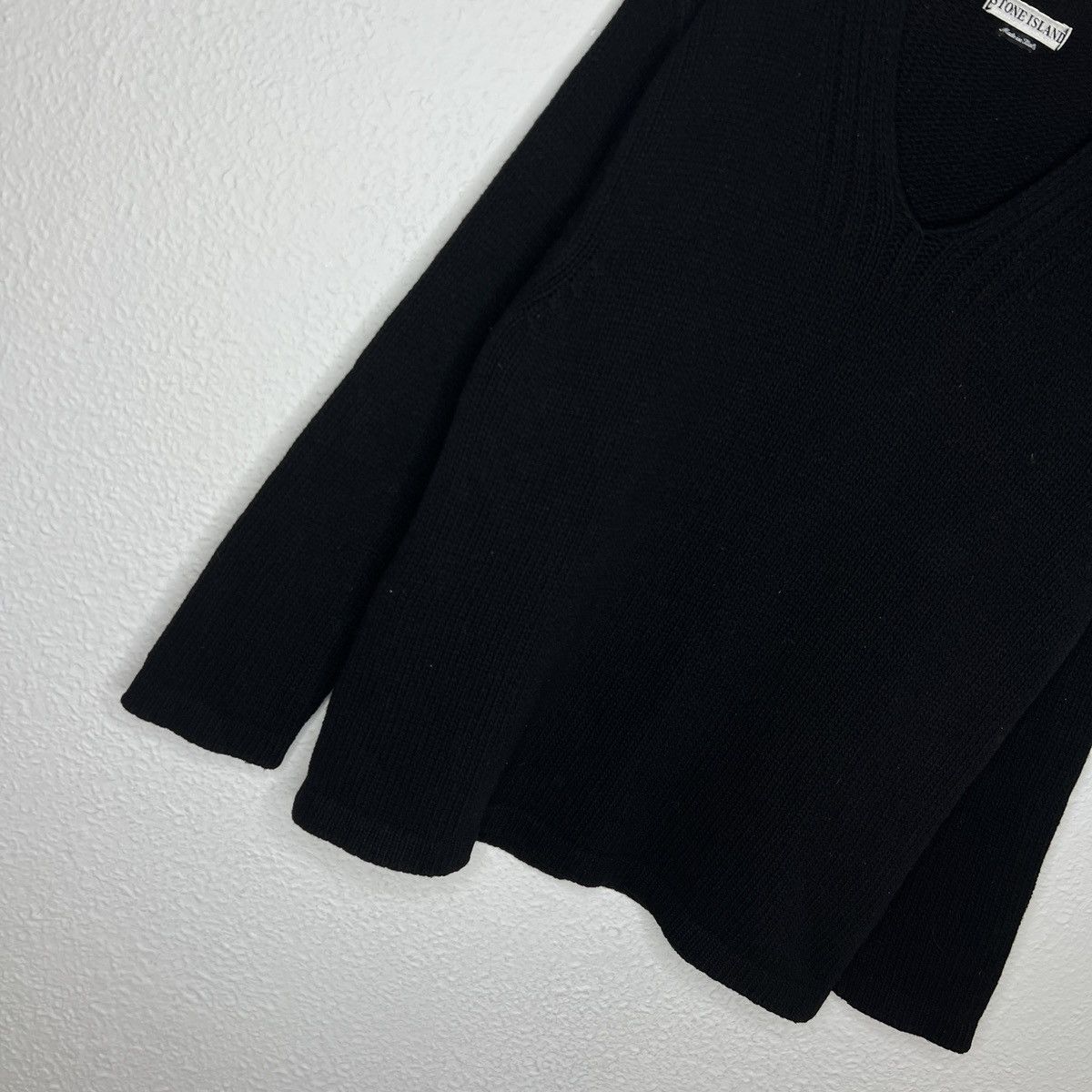 Stone Island × Vintage Vintage Stone Island Knitwear Jumper Sweater Green Badge Size US M / EU 48-50 / 2 - 3 Thumbnail