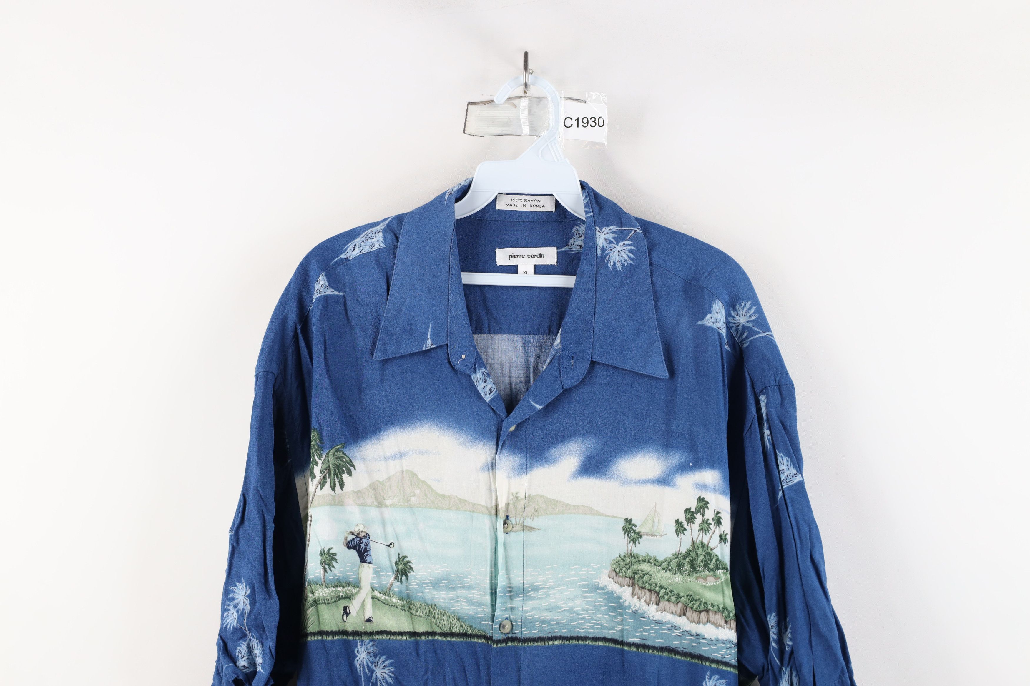 Vintage Vintage 90s Streetwear Golf Over Print Hawaiian Button Shirt Size US XL / EU 56 / 4 - 2 Thumbnail