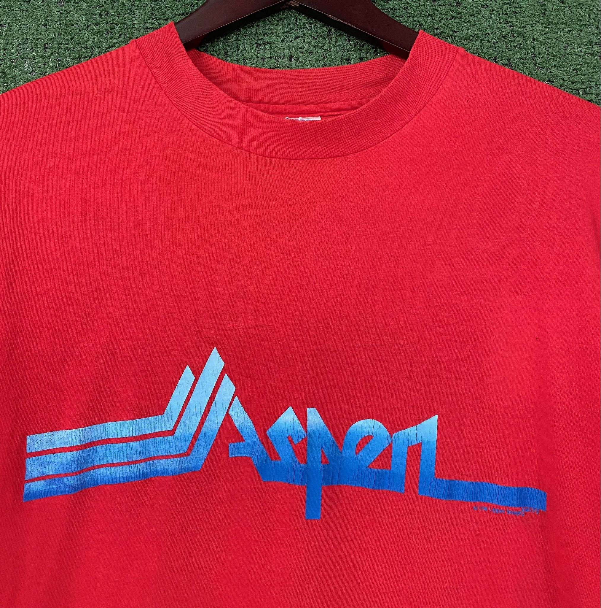 Hanes 90’s Aspen Colorado Single Stitch Distressed T-Shirt Medium Size US M / EU 48-50 / 2 - 9 Thumbnail