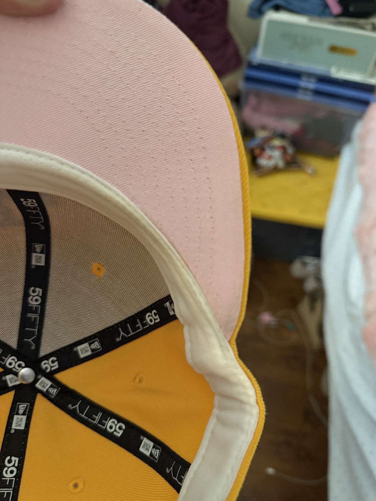 New Era Hat club pink lemonade Dodgers 7 5/8 Size ONE SIZE - 6 Thumbnail