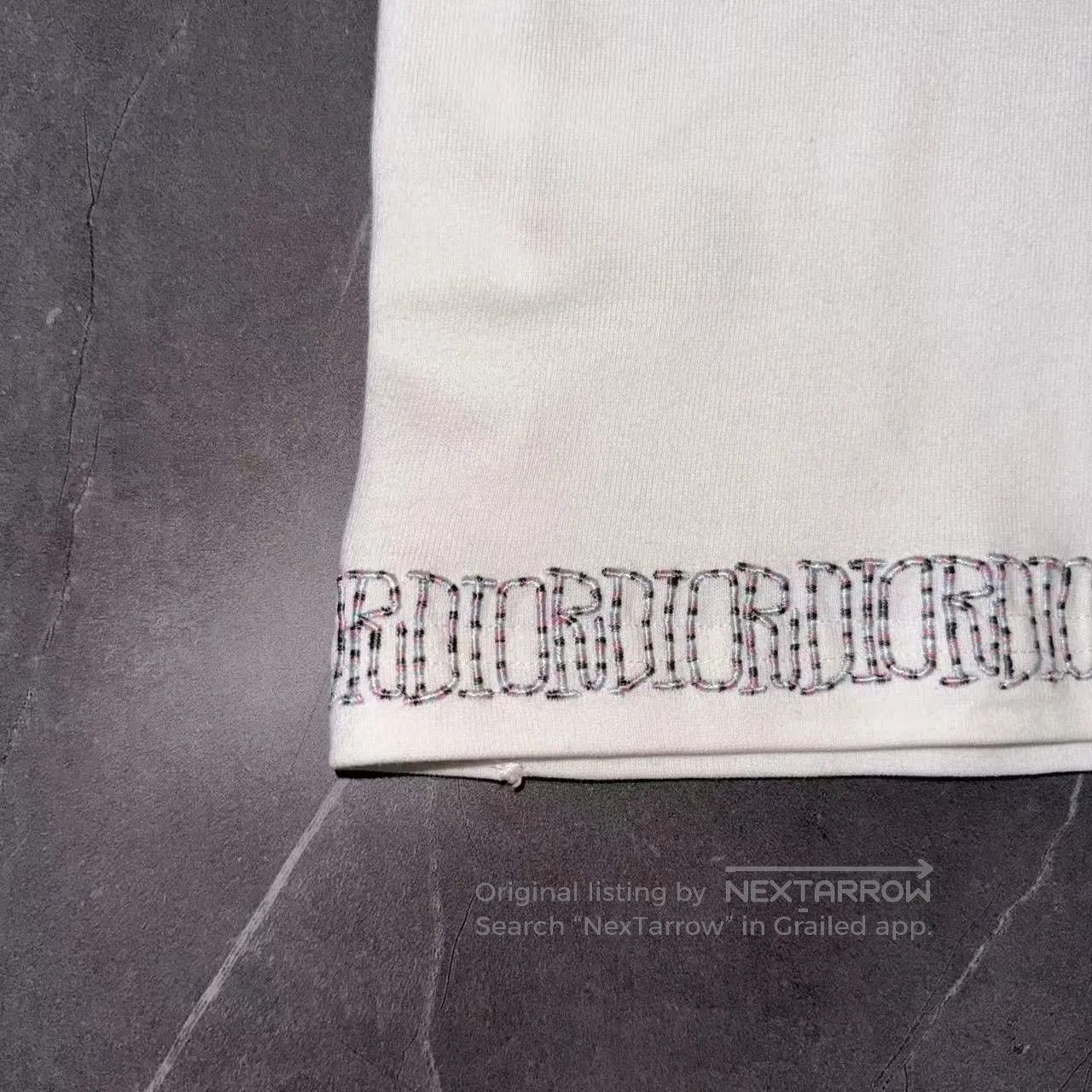 Dior Dior White Embroidered Short Sleeve Shirt. Size US M / EU 48-50 / 2 - 5 Thumbnail