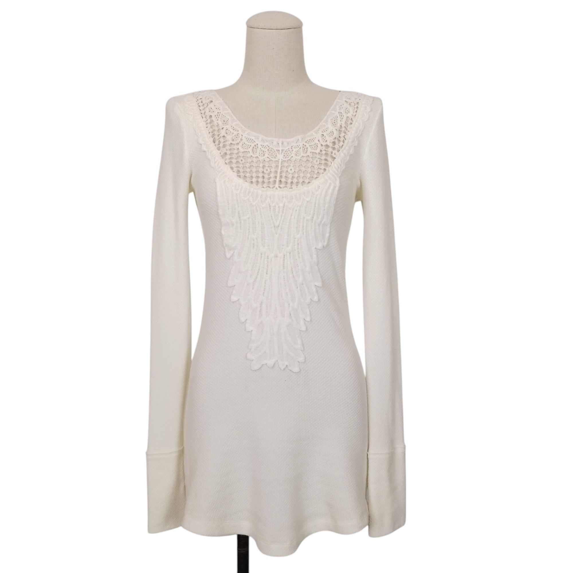 Free People Thermal Tee with Lace Size M / US 6-8 / IT 42-44 - 1 Thumbnail
