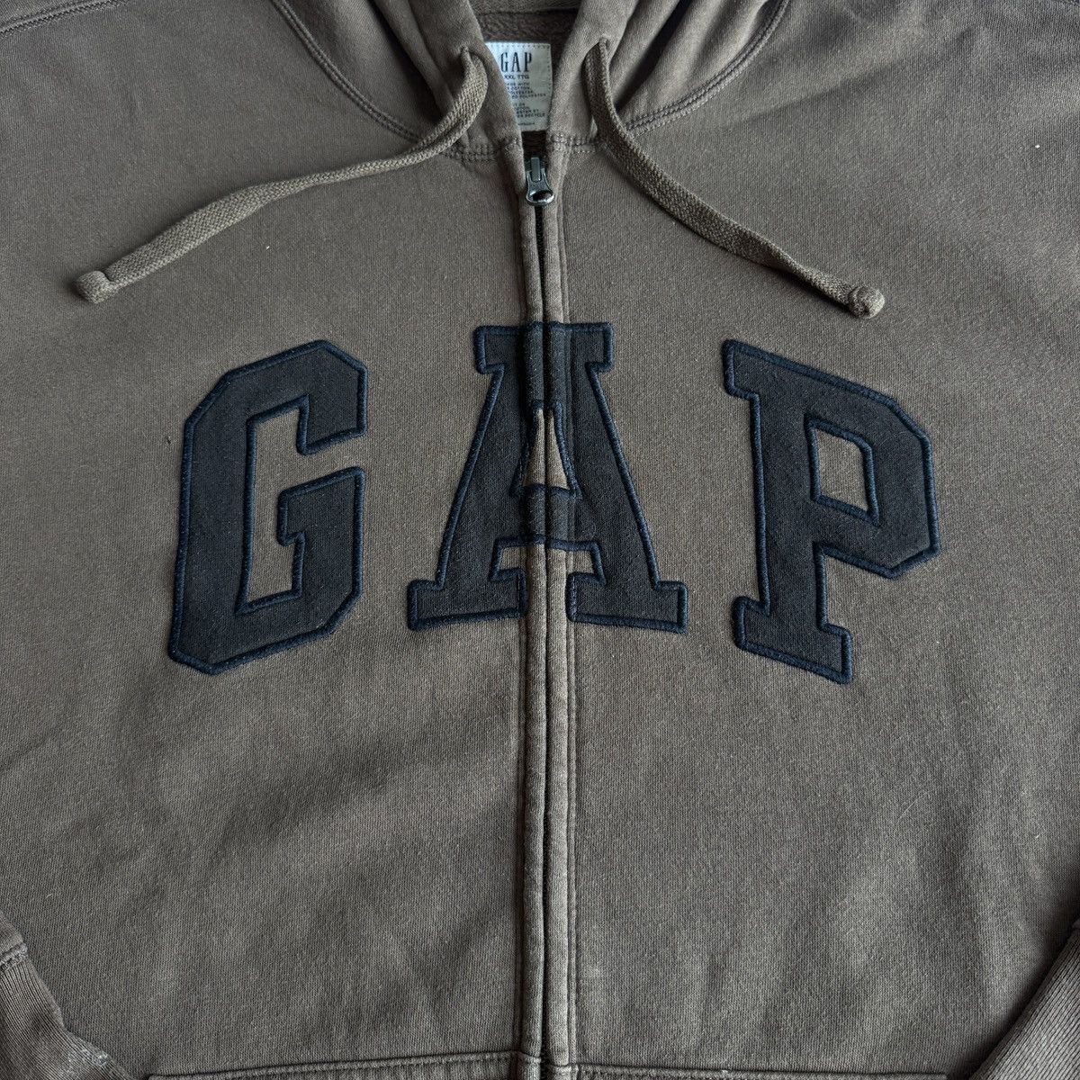 Gap Brown GAP zip up hoodie Size US XXL / EU 58 / 5 - 2 Thumbnail