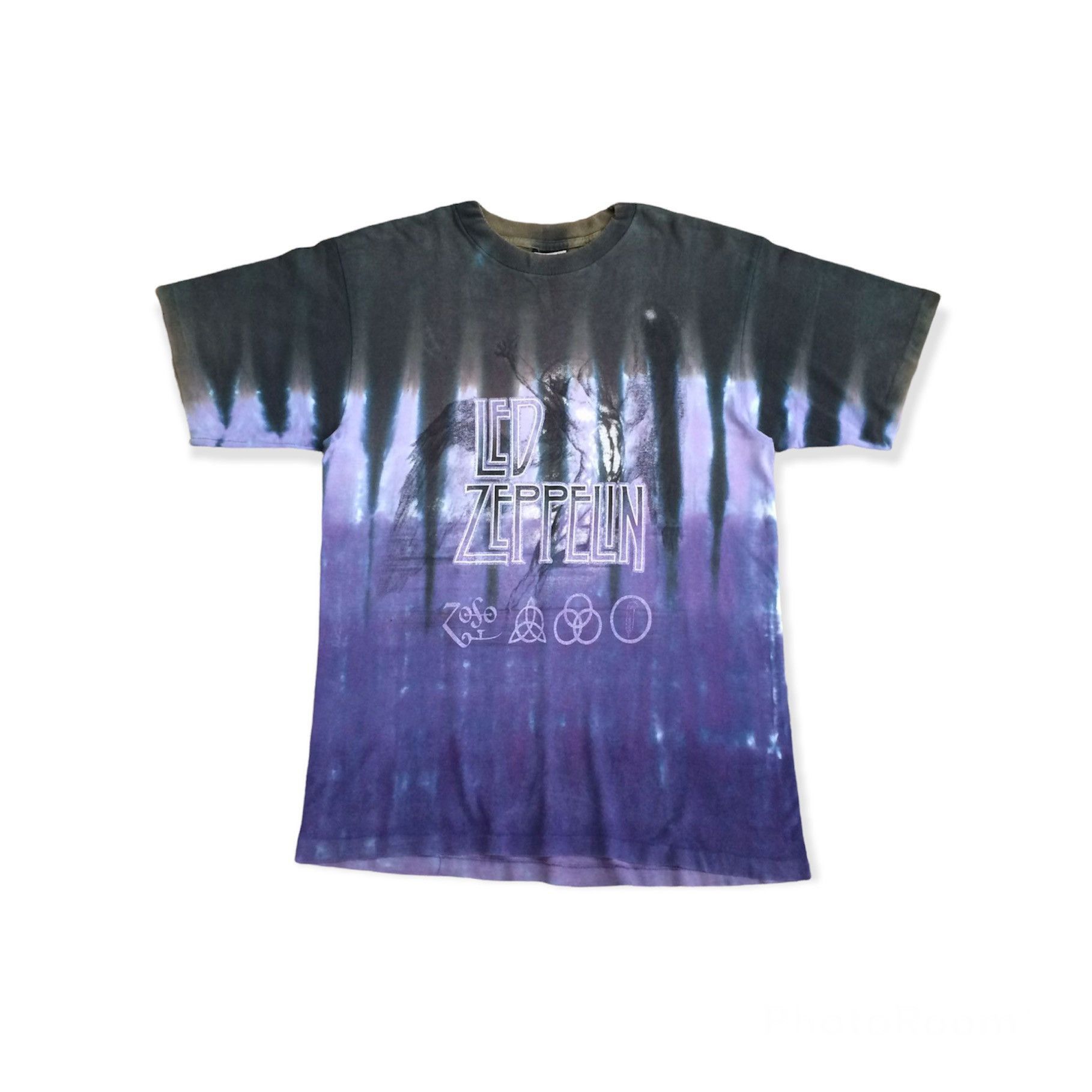 Led Zeppelin Vintage Led Zeppelin Swan Song Tie Dye Band T-Shirt Size US L / EU 52-54 / 3 - 1 Thumbnail