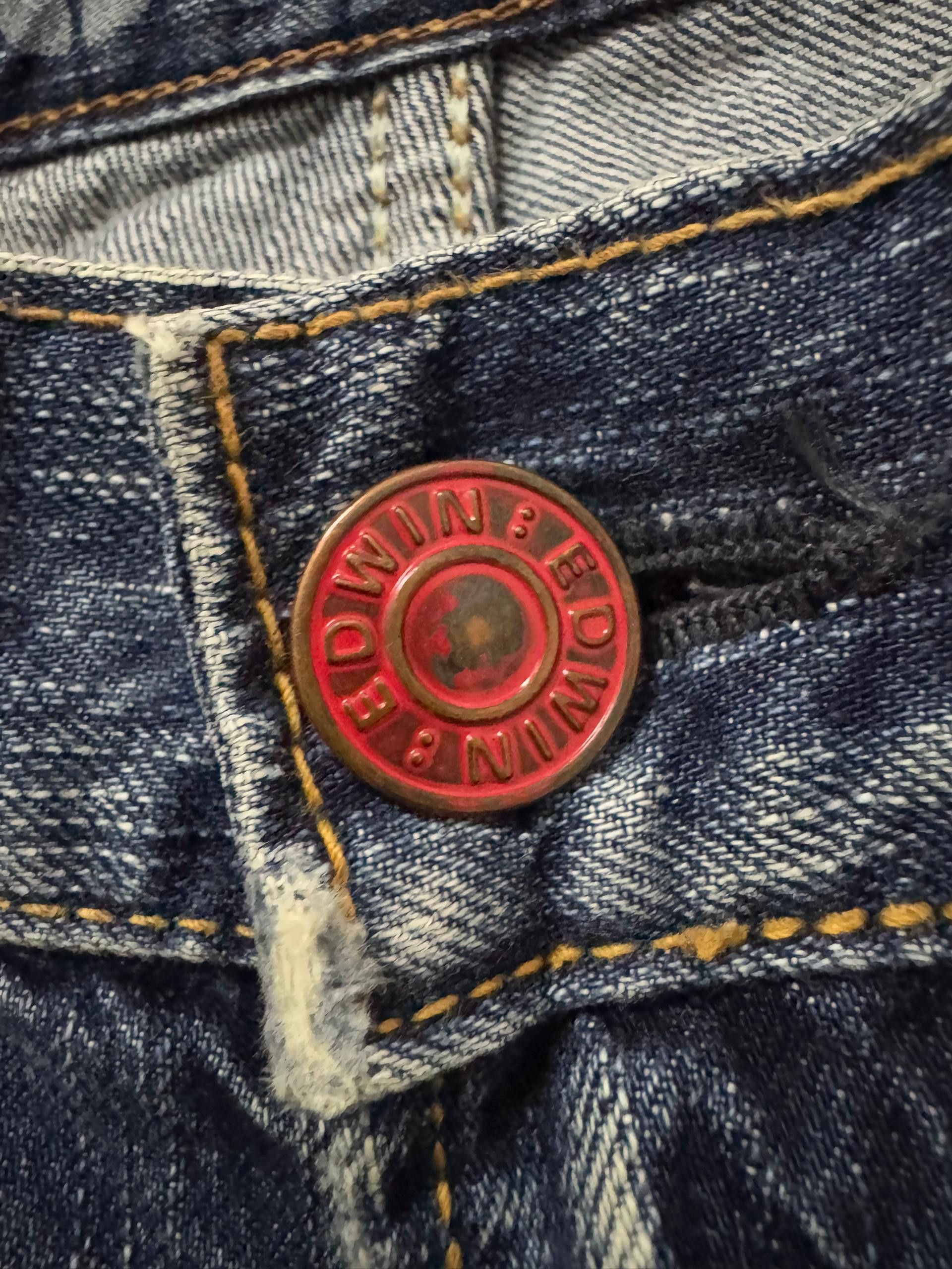 Edwin × Japanese Brand × Vintage 🔥Edwin blue trip rare jeans Size US 32 / EU 48 - 11 Thumbnail