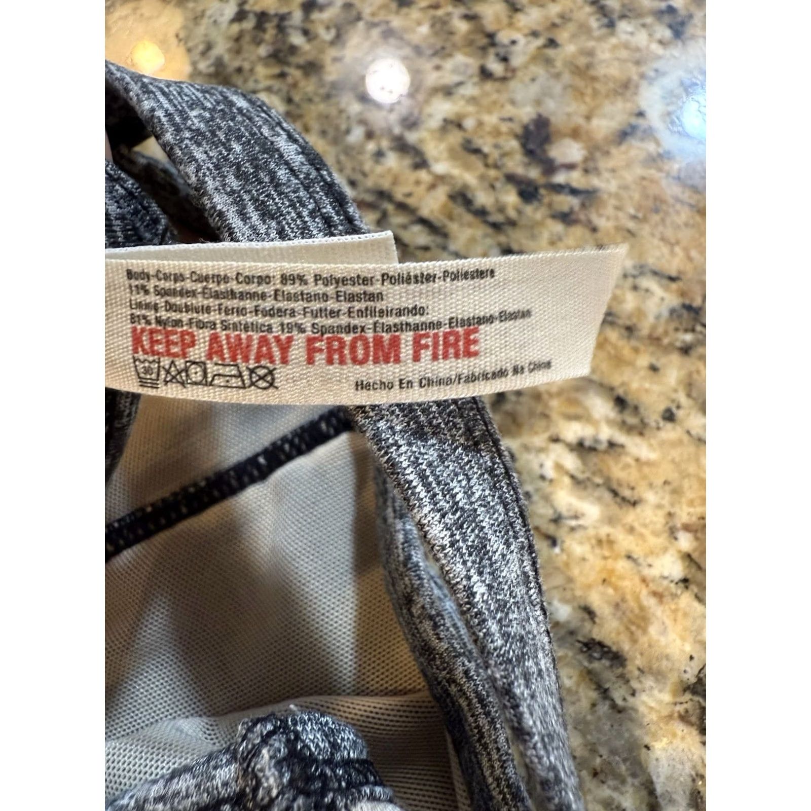 Free People Free People FP Movement Infinity Gray Cutout T Back Sports Bra Size S Womens Activewear Gray Size ONE SIZE - 3 Thumbnail