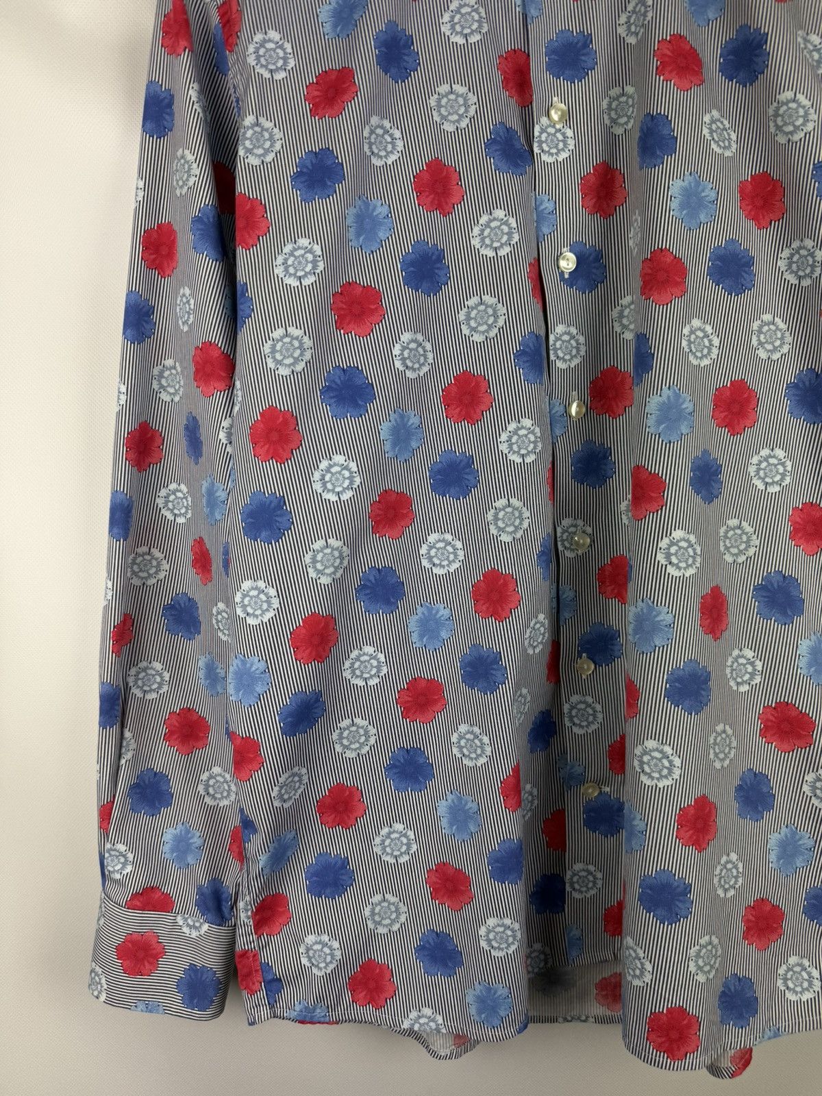Eton Eton Contemporary Long Sleeve Floral Pattern Button Up Shirt Size US L / EU 52-54 / 3 - 7 Thumbnail