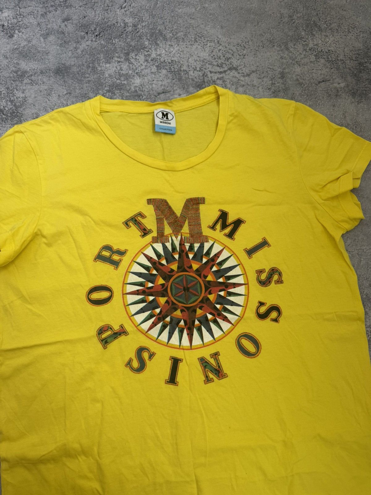 Japanese Brand Missoni Japanese style T shirt Big Logo Spellout Size S / US 4 / IT 40 - 4 Thumbnail