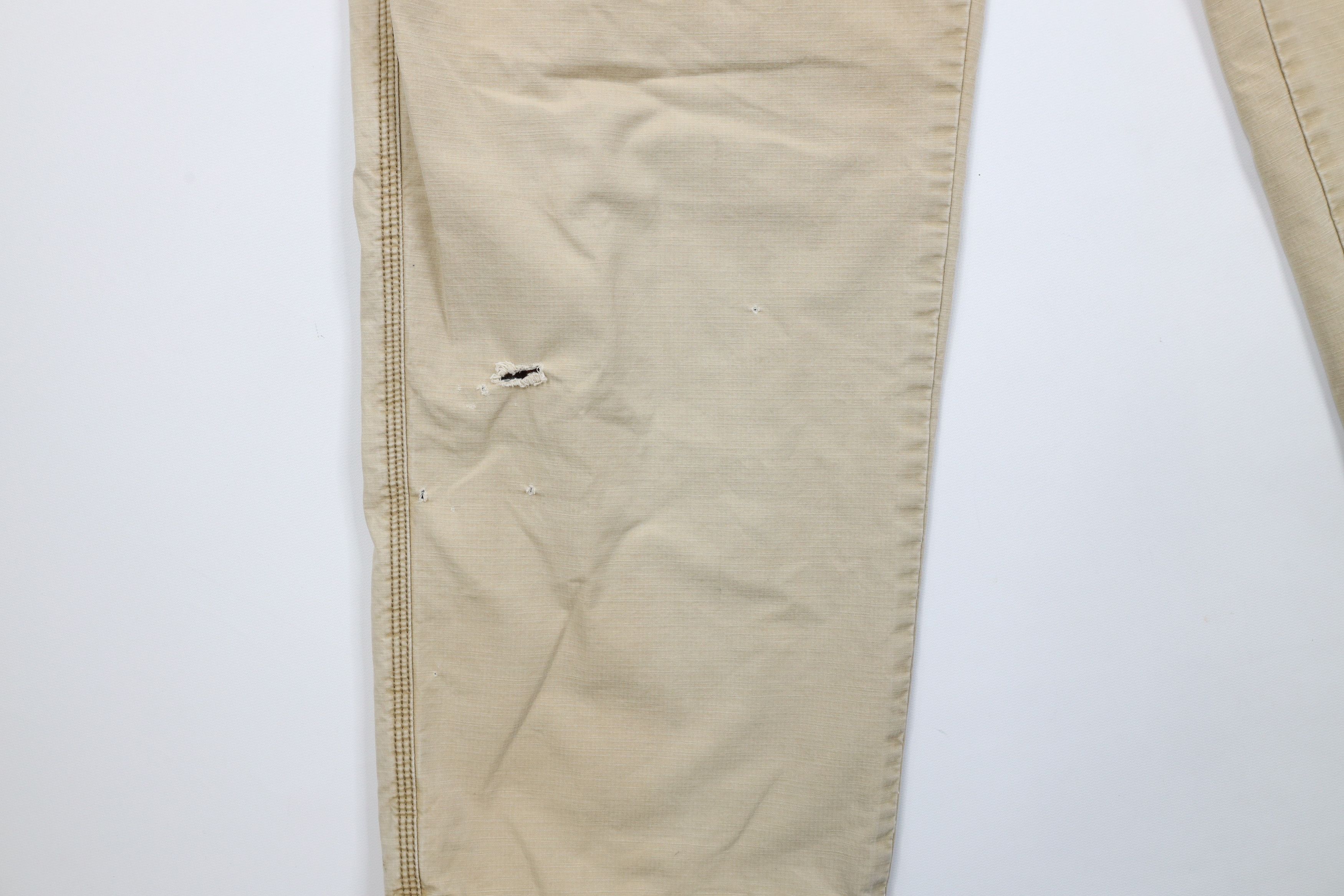 L.L. Bean × Vintage Vintage LL Bean Stonewash Flannel Lined Wide Leg Cargo Pants Size US 36 / EU 52 - 7 Thumbnail