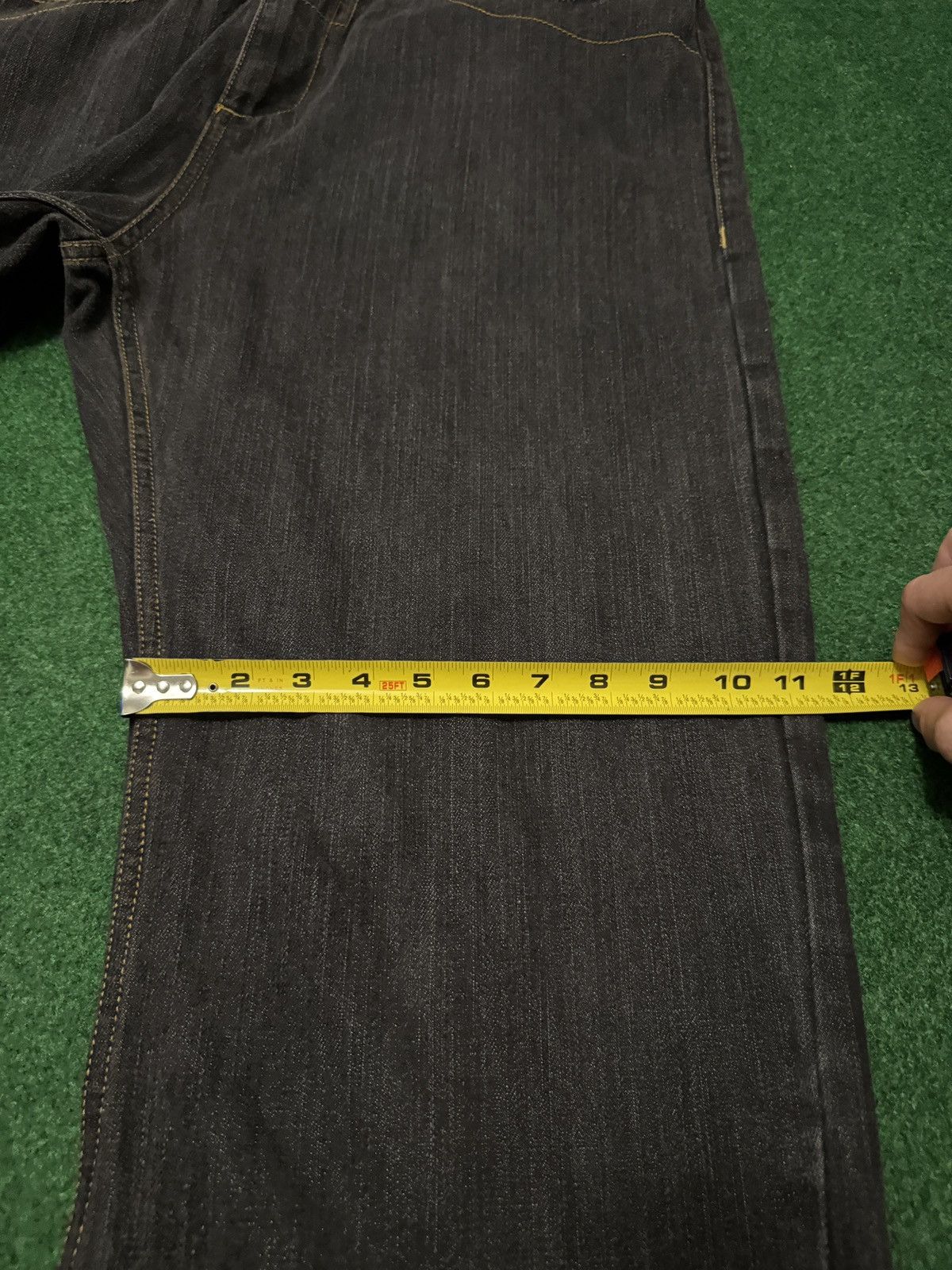 Coogi Y2K Coogi Baggy Hip Hop Embroidered Gold Black Denim Jeans Size US 40 / EU 56 - 11 Thumbnail