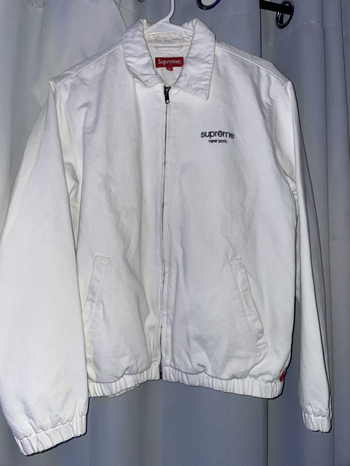 Supreme Supreme Denim Harrington Jacket White Size Small FW