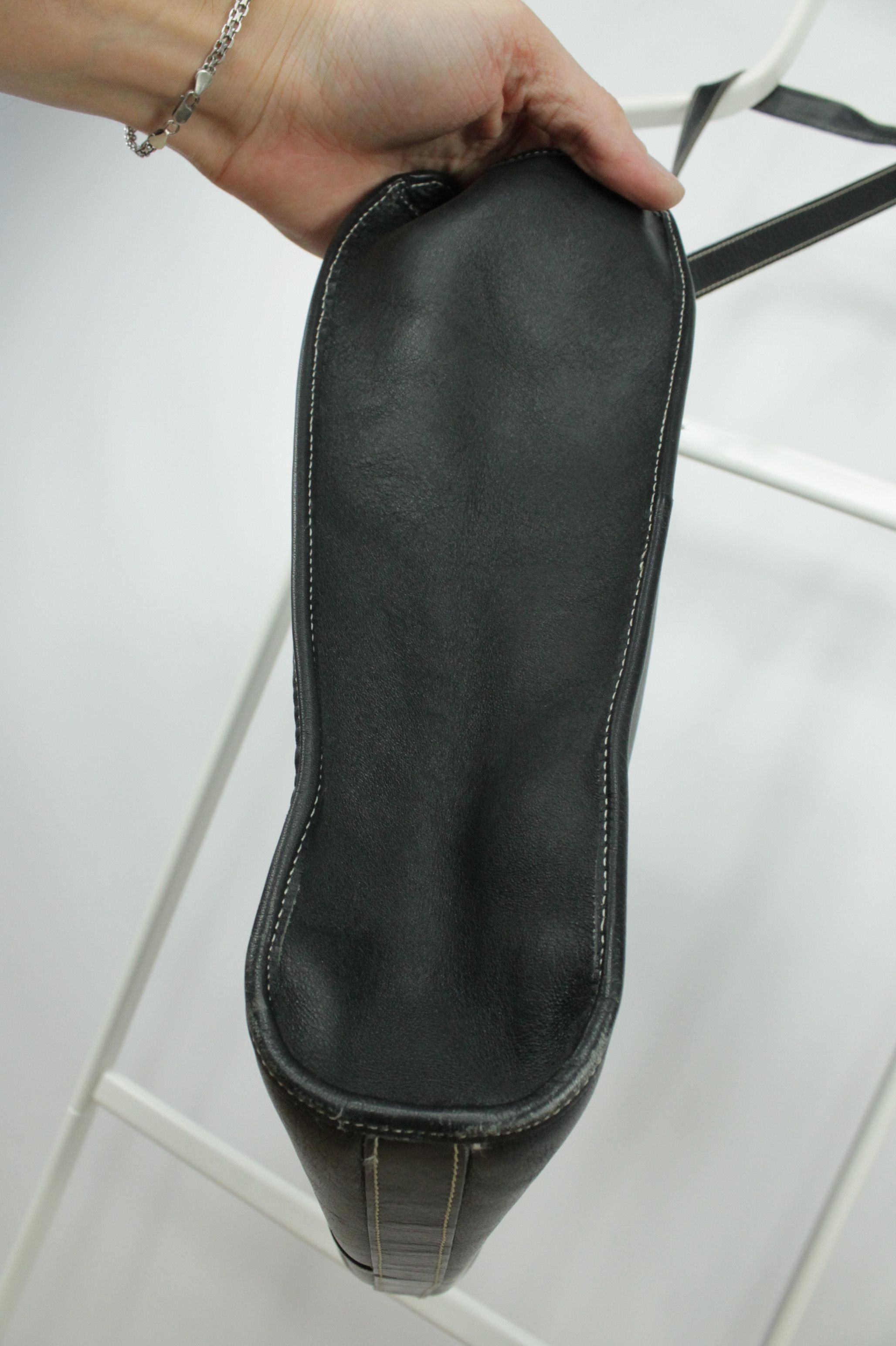 Christian Dior Monsieur Christian Dior Vintage Black Leather Shoulder Bag Size ONE SIZE - 7 Thumbnail