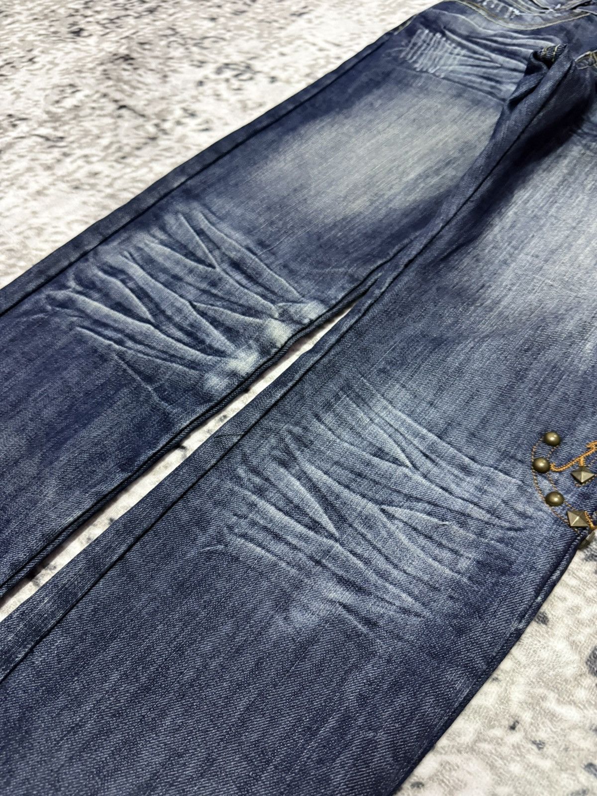 Japanese Brand Tornado Mart Style Studded Tribal Denim Japanese Brand Size US 30 / EU 46 - 7 Thumbnail