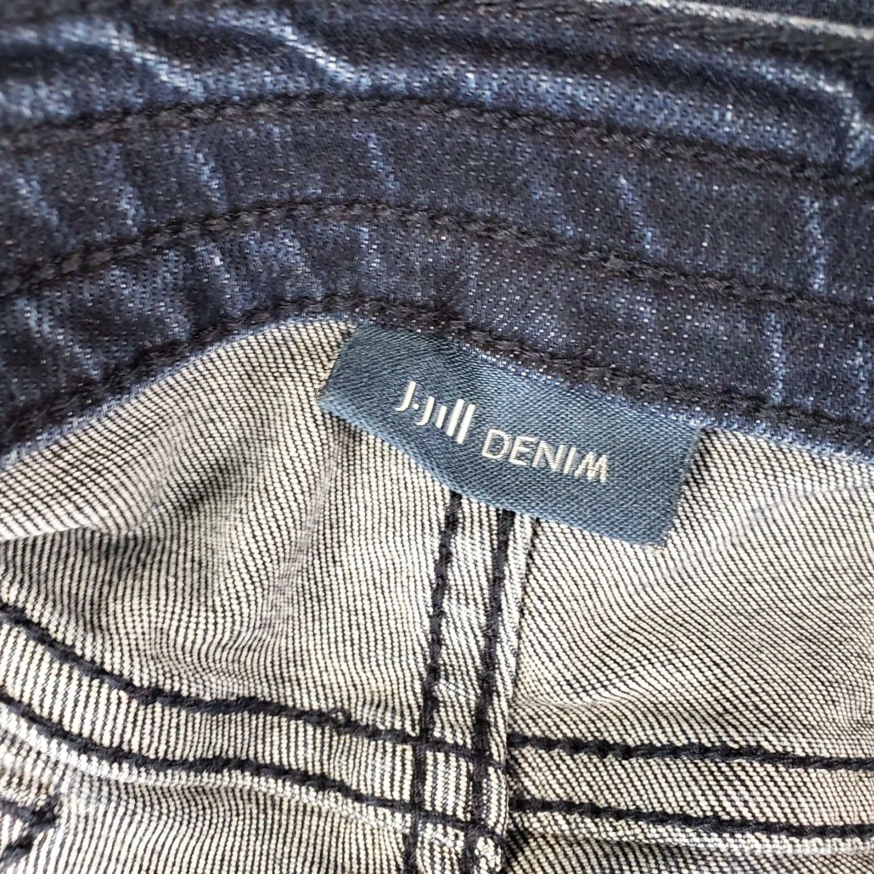J. Jill J. Jill Womens 5 Pocket Legging Jeans Sz 10 Blue Dark Wash Mid Rise Denim Cotton Blend 26.5 Inseam Womens Size 32" / US 10 / IT 46 - 6 Thumbnail