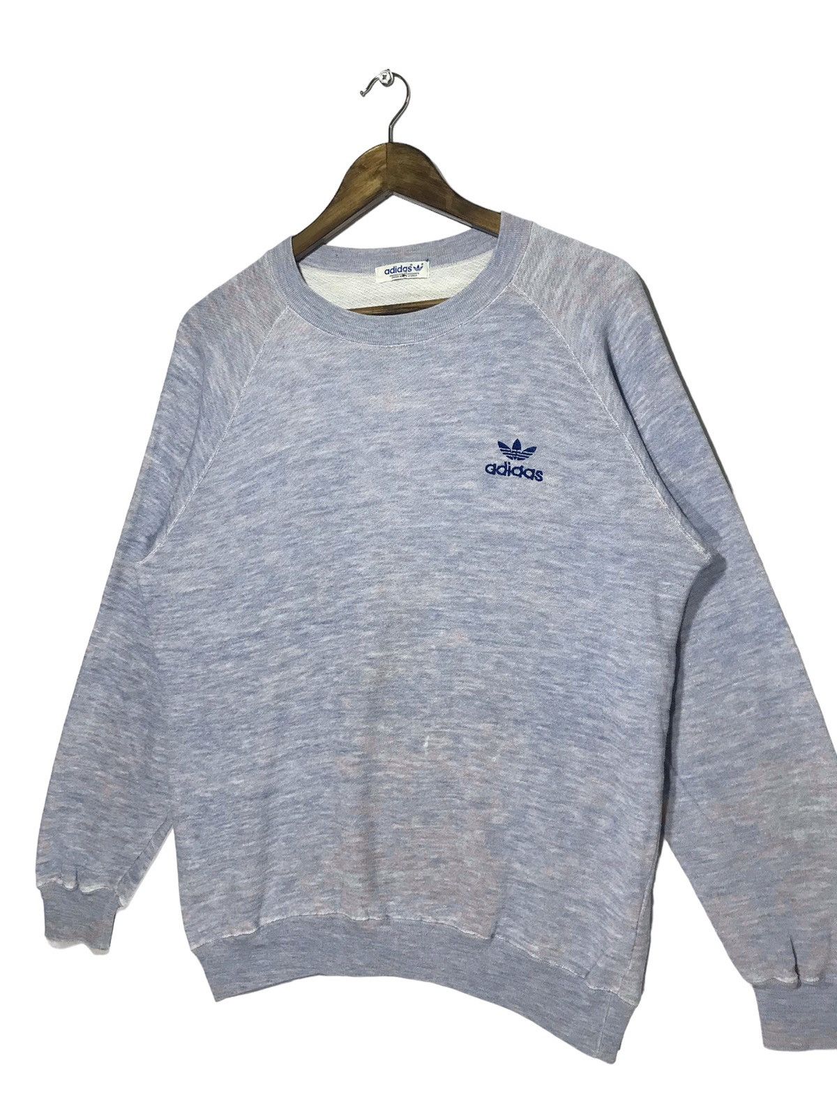 Adidas × Vintage Vintage Adidas Small Navy Logo Sweatshirt Size US S / EU 44-46 / 1 - 2 Thumbnail