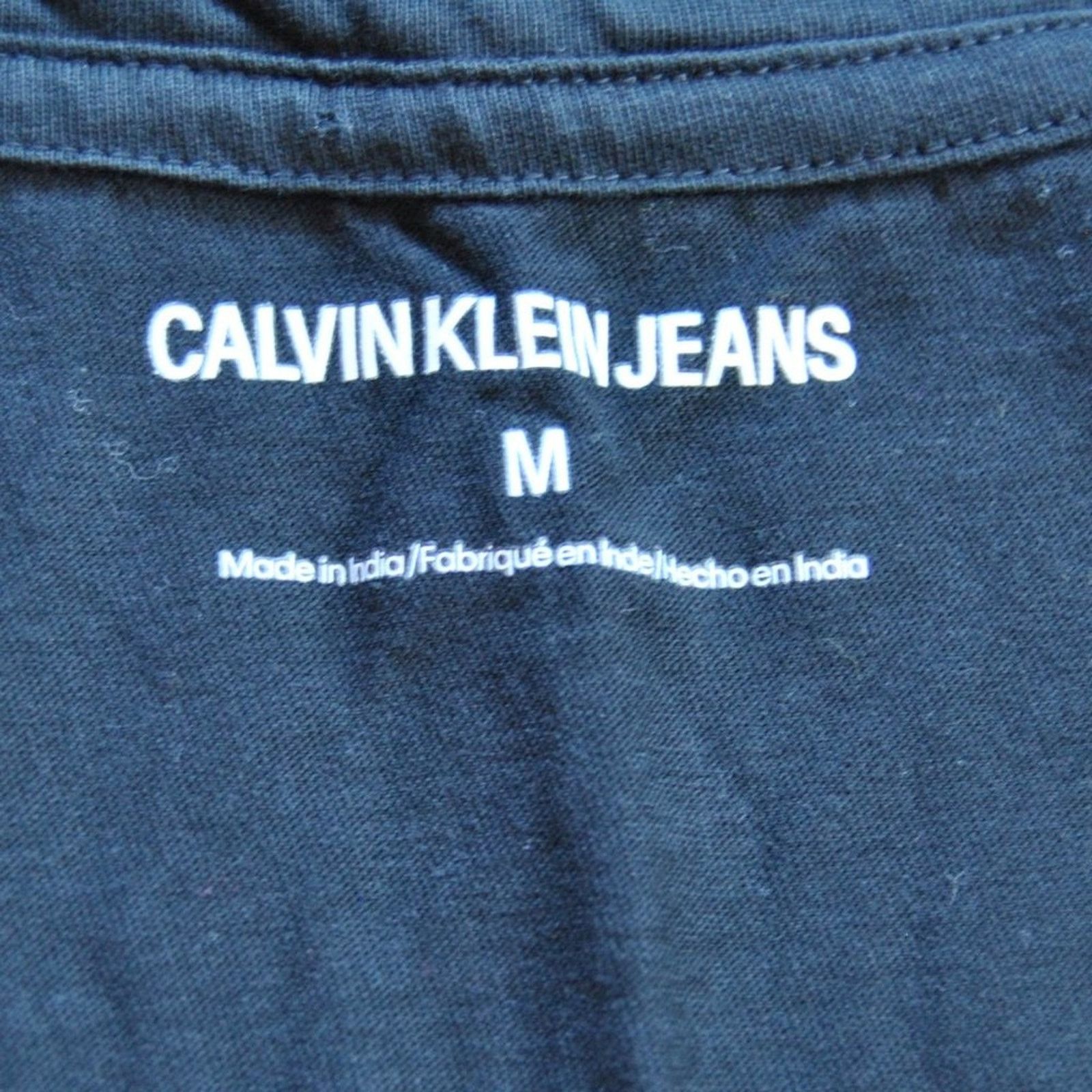 Calvin Klein Calvin Klein Medium Black Tank Top w/ Rainbow Logo on Front Size US M / EU 48-50 / 2 - 3 Thumbnail