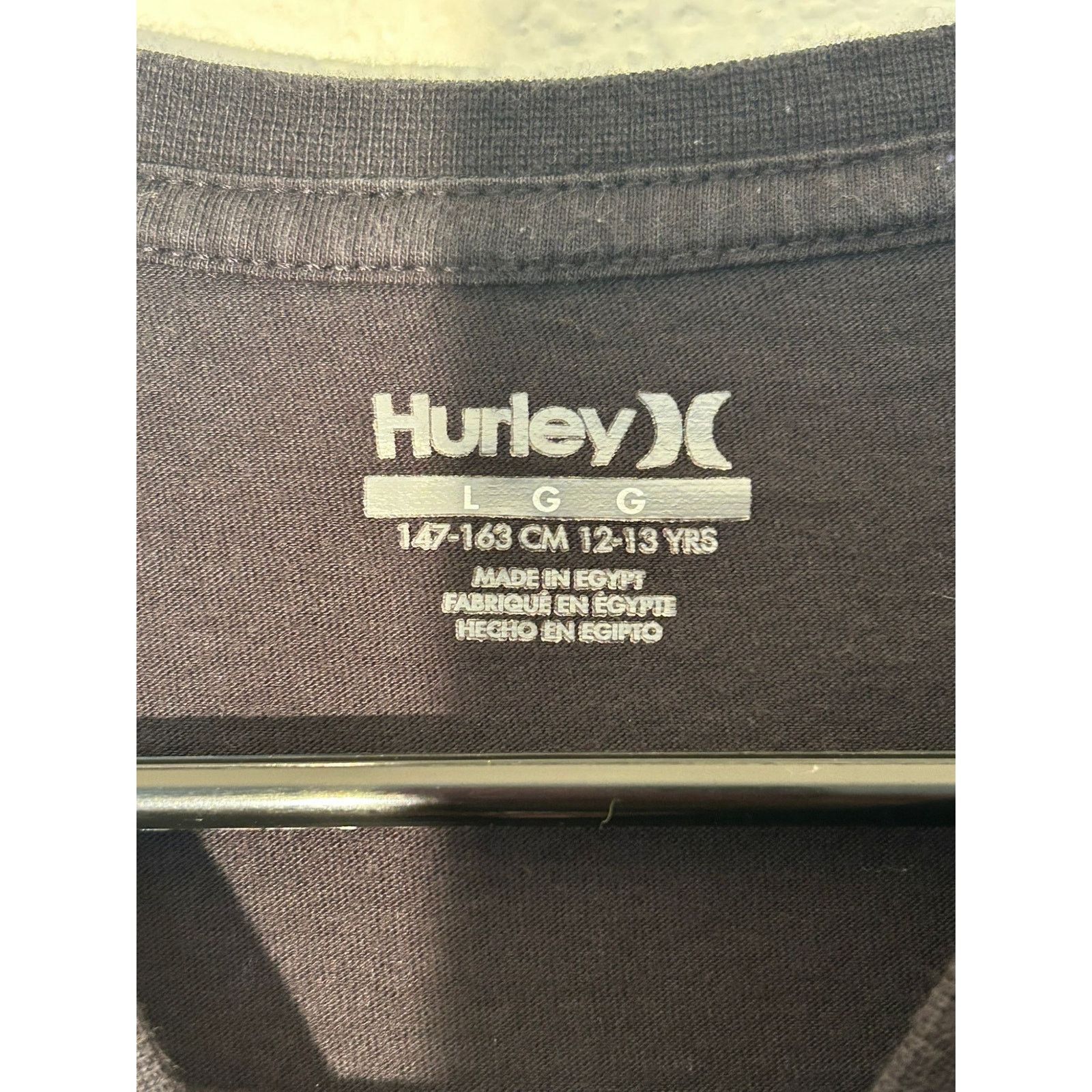 Hurley Hurley Boys' Black Long Sleeve T-Shirt - Size Large Size US L / EU 52-54 / 3 - 5 Thumbnail