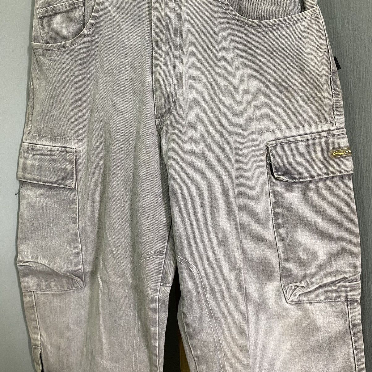 Vans VINTAGE RARE VANS Baggy Cargo Jeans - Washed Grey Denim Size US 29 - 5 Thumbnail
